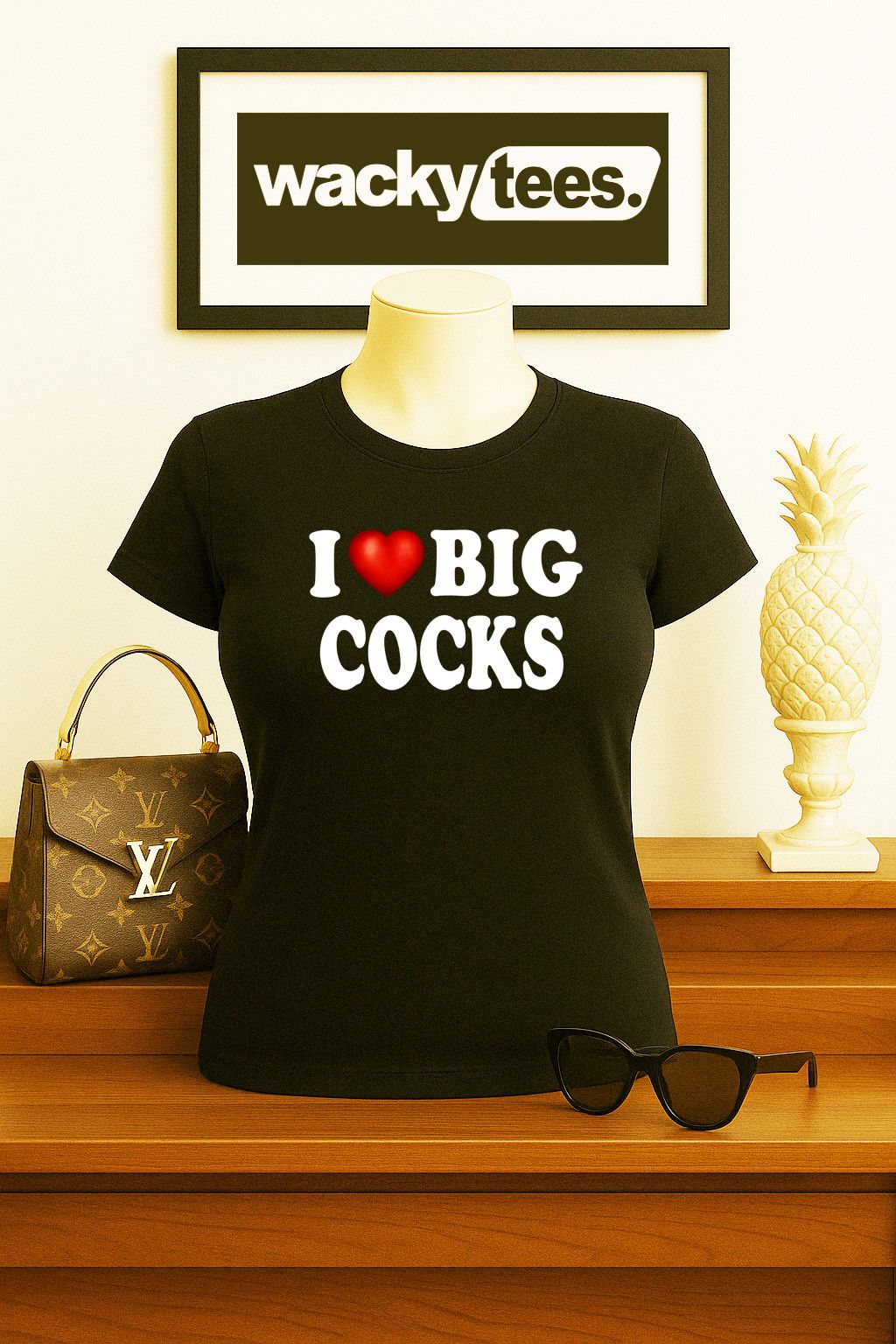 Other I Love Big Cocks I Heart Rooster Adult Graphic Tee Shirt Size US L / EU 52-54 / 3 - 2 Thumbnail