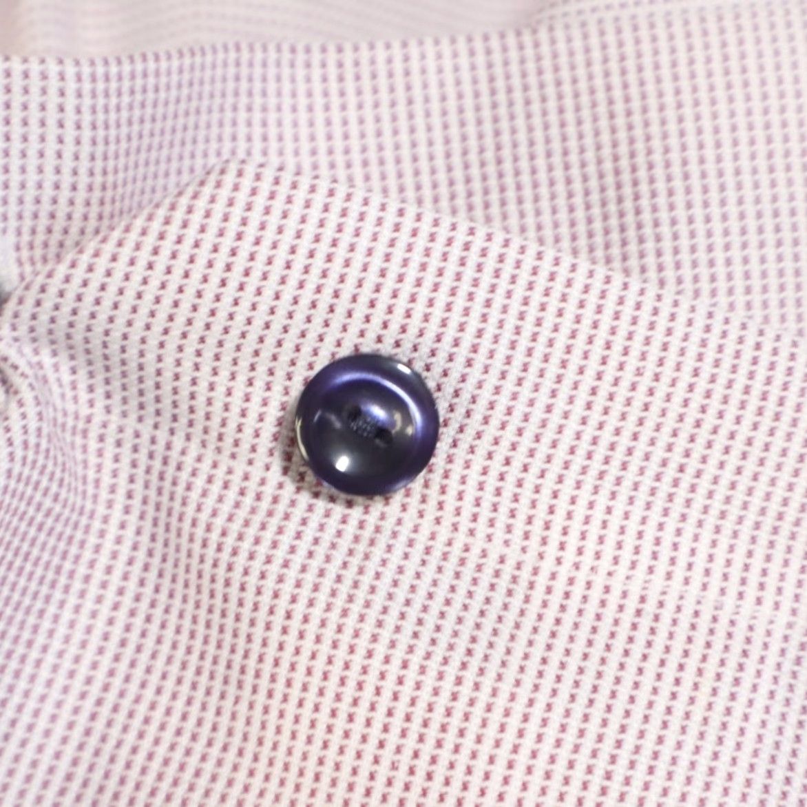 Eton Eton Contemporary Twill Cotton Solid Long Sleeve Button Up Shirt White Men's 40 Size US L / EU 52-54 / 3 - 7 Thumbnail