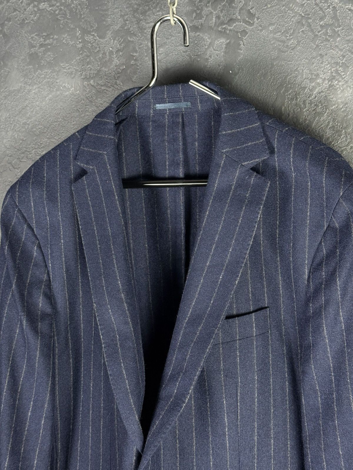 Hackett Hackett London Pinstripes Wool Men’s Blazer Jacket Size 46R - 4 Thumbnail
