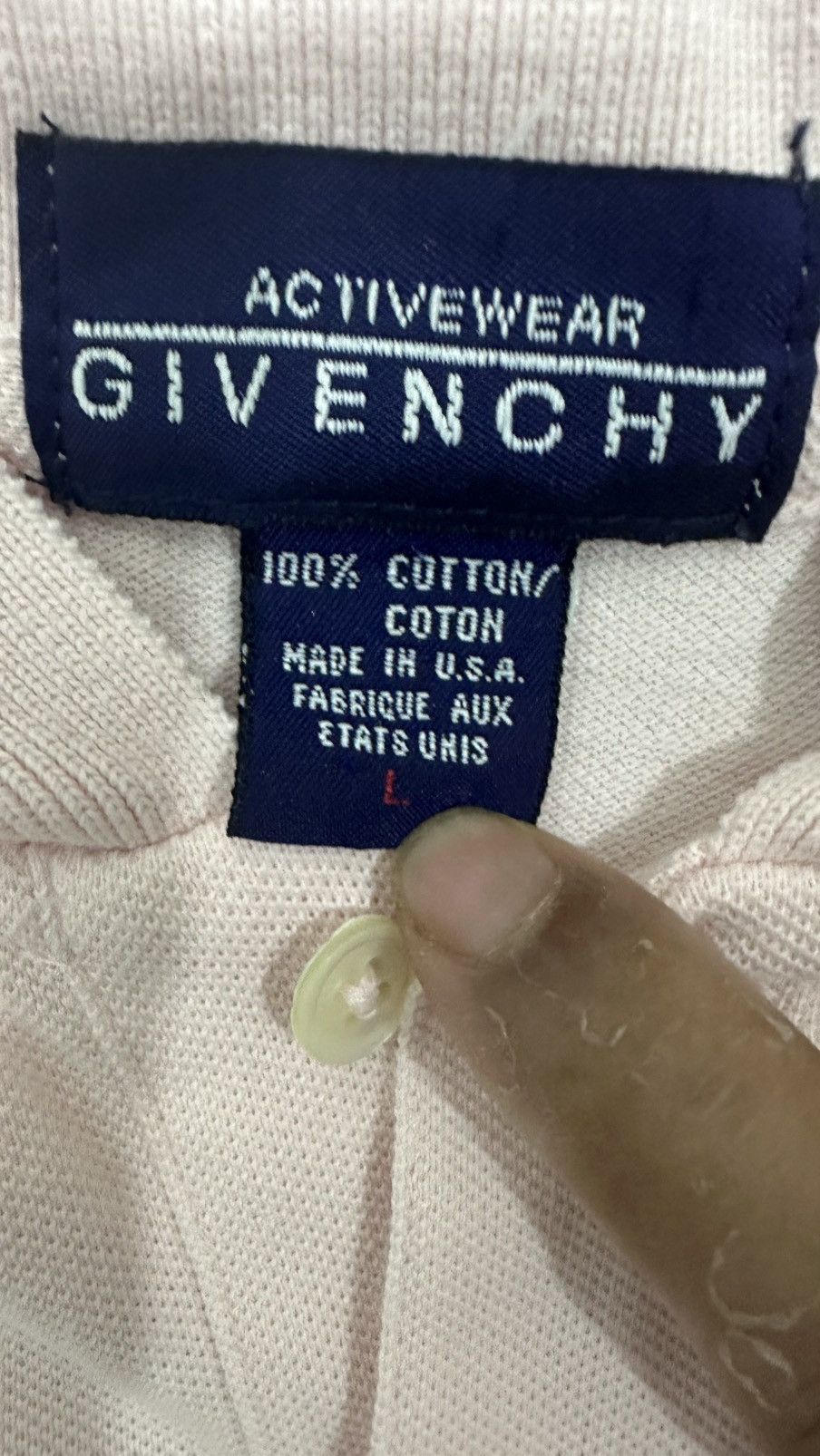 Givenchy × Vintage VINTAGE GIVENCHY ACTIVEWEAR POLO TEE Size US L / EU 52-54 / 3 - 3 Thumbnail