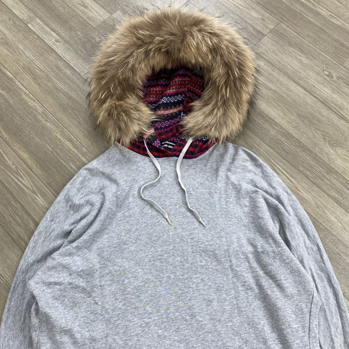 Issey Miyake 2000s Issey Miyake Mercibeaucoup Navajo Kmrii Lgb Fur Hoodie Size US L / EU 52-54 / 3 - 2 Thumbnail