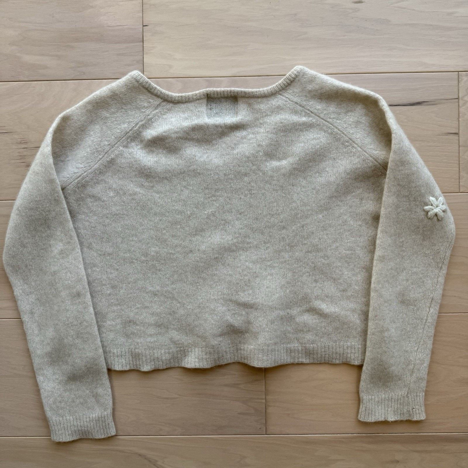 Designer Jumper 1234 Cashmere Sweater 2 Beige Wool Knit Pullover Size XS / US 0-2 / IT 36-38 - 8 Thumbnail