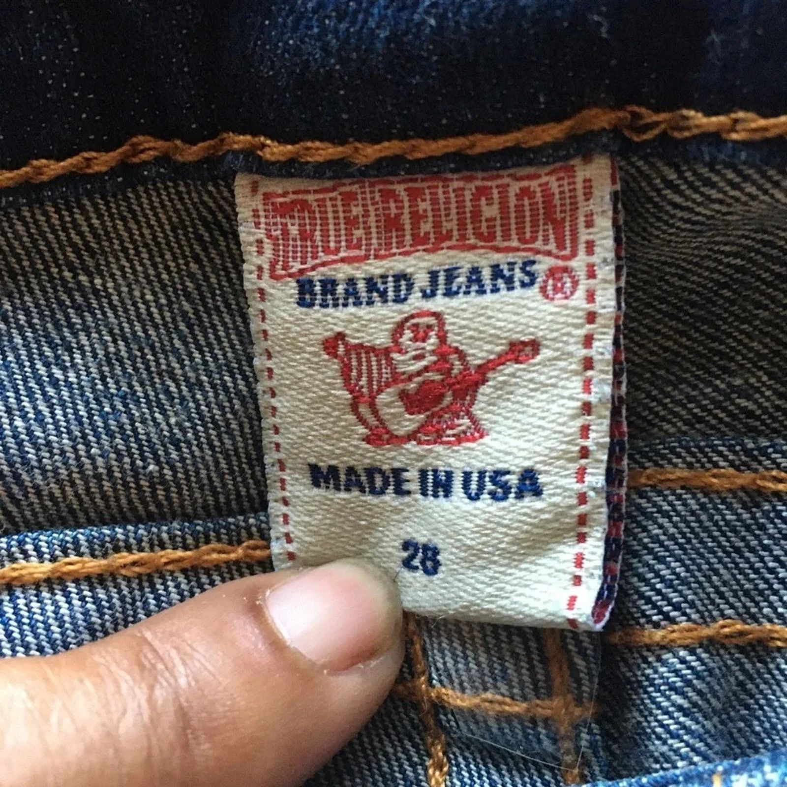 True Religion True Religion Y2K vintage Raegan flare leg jeans, size 28 Size 28" / US 6 / IT 42 - 14 Thumbnail