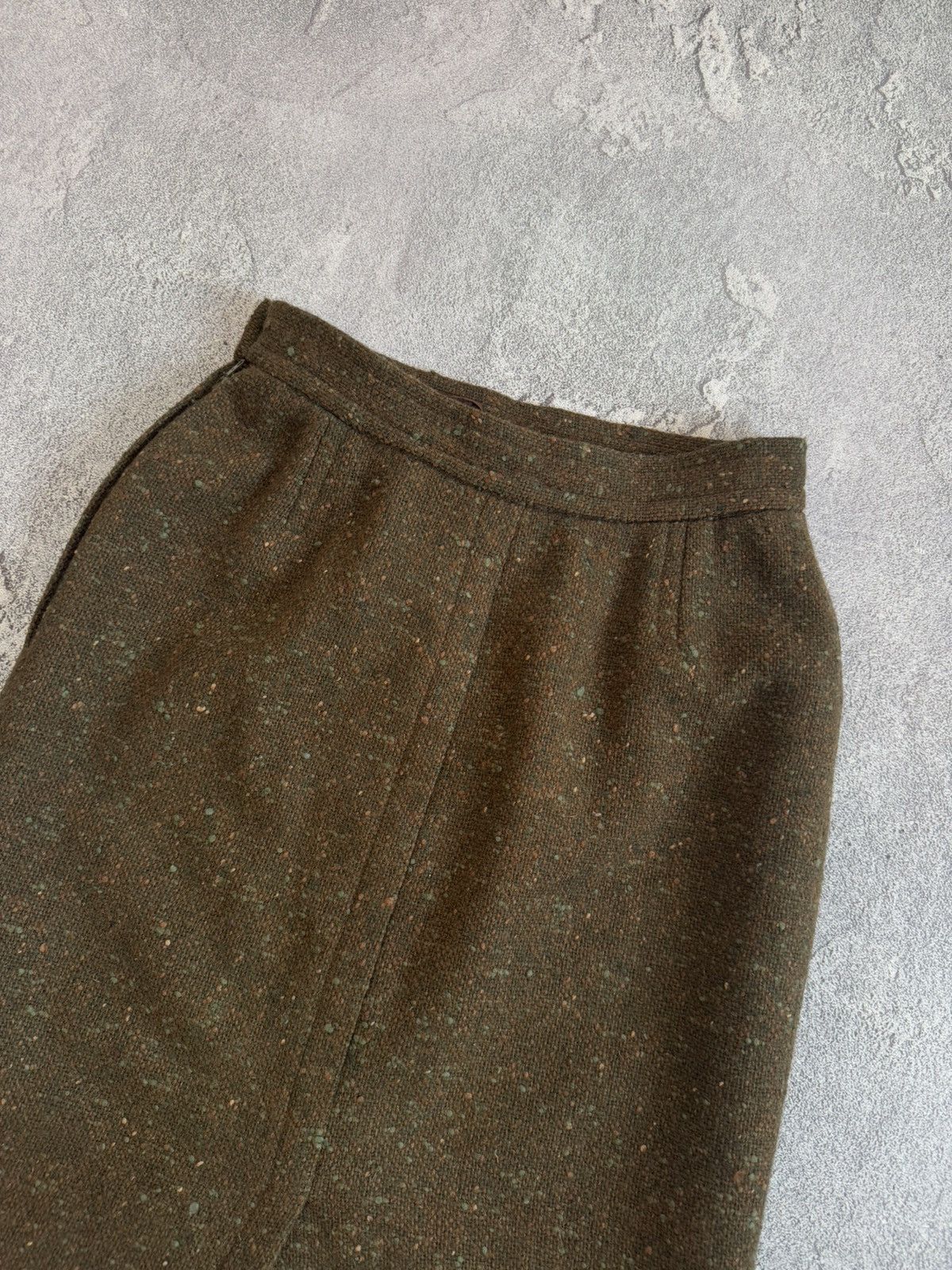 Vintage × Yves Saint Laurent Yves Saint Laurent 34size wool vintage tweed skirt pencil Size 24" / US 00 / IT 34 - 9 Thumbnail
