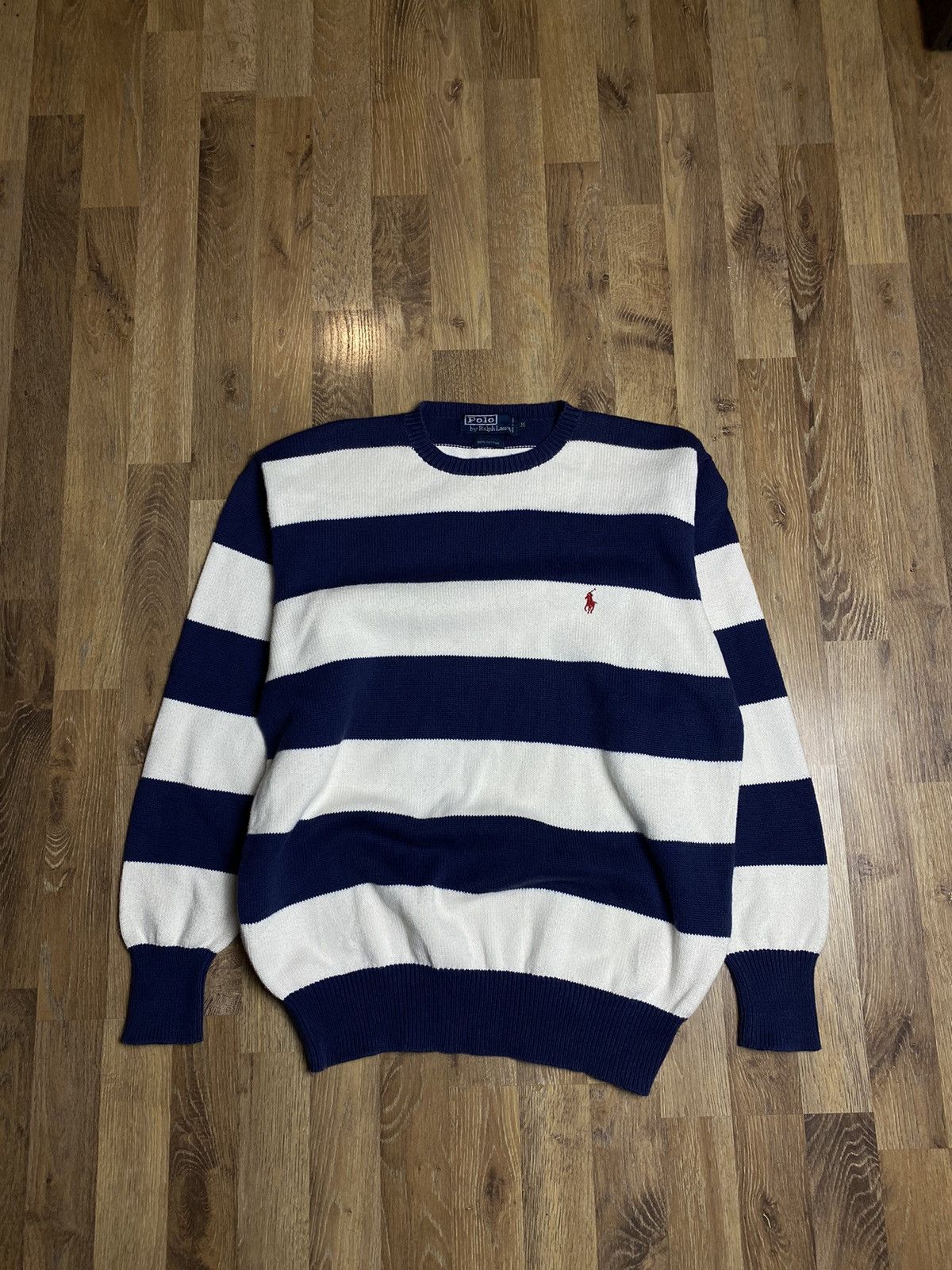 Vtg 90s Polo By Ralph Lauren top Striped Kni