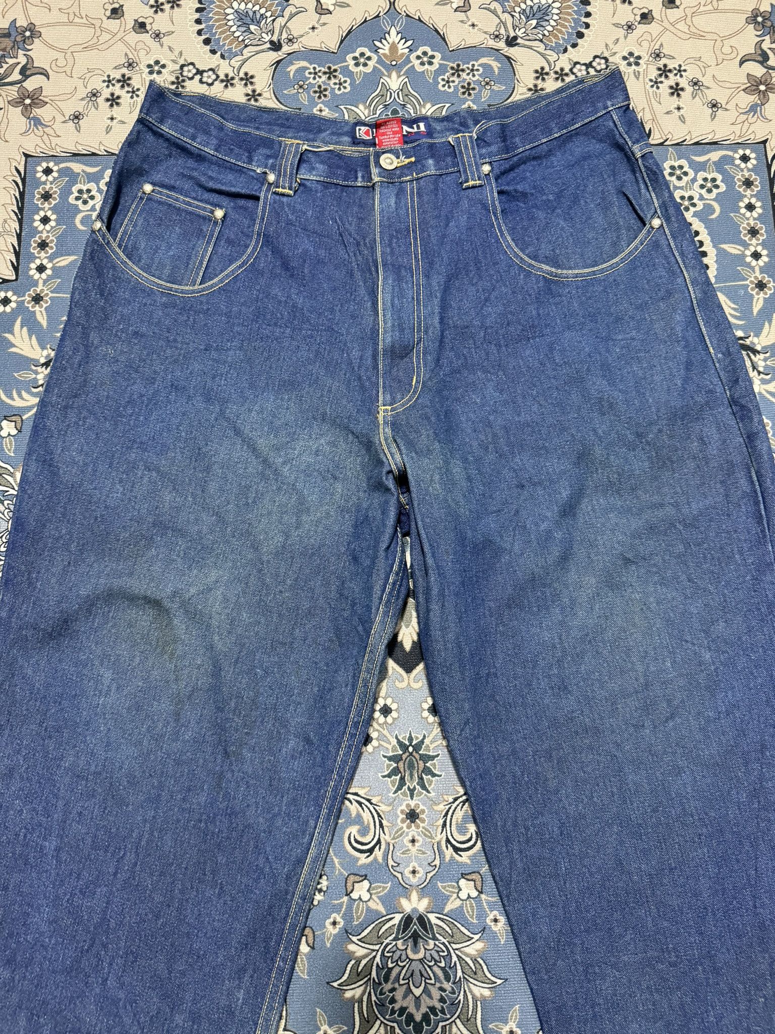 Karl Kani × Vintage Vintage 90's Karl Kani Tupac Baggy Skateboard Hip Hop Jeans Size US 38 / EU 54 - 4 Thumbnail
