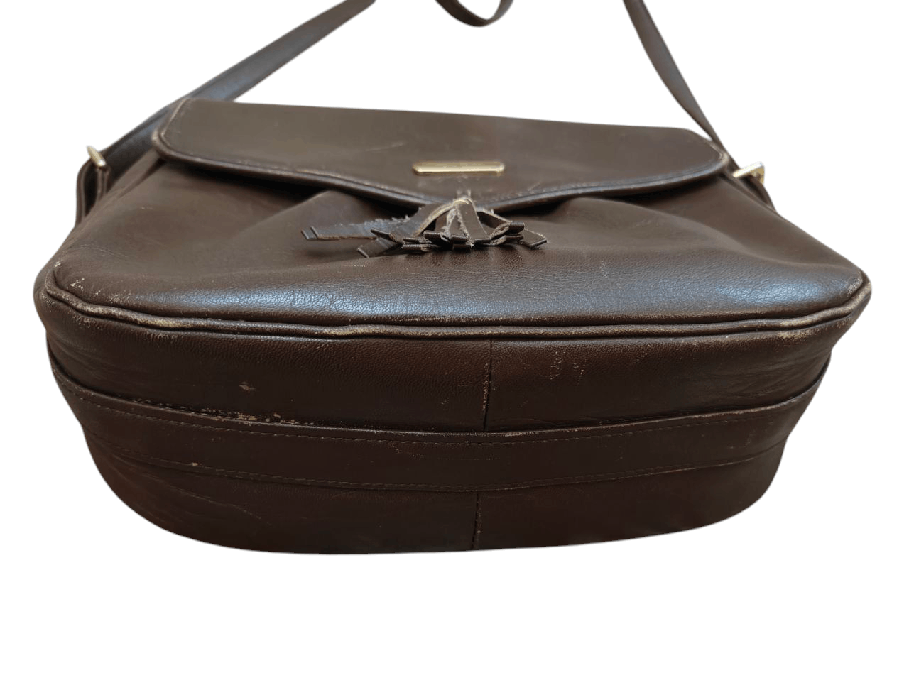 Leather 80s Vintage Pierre Cardin Leather Sling Bag Size ONE SIZE - 7 Thumbnail