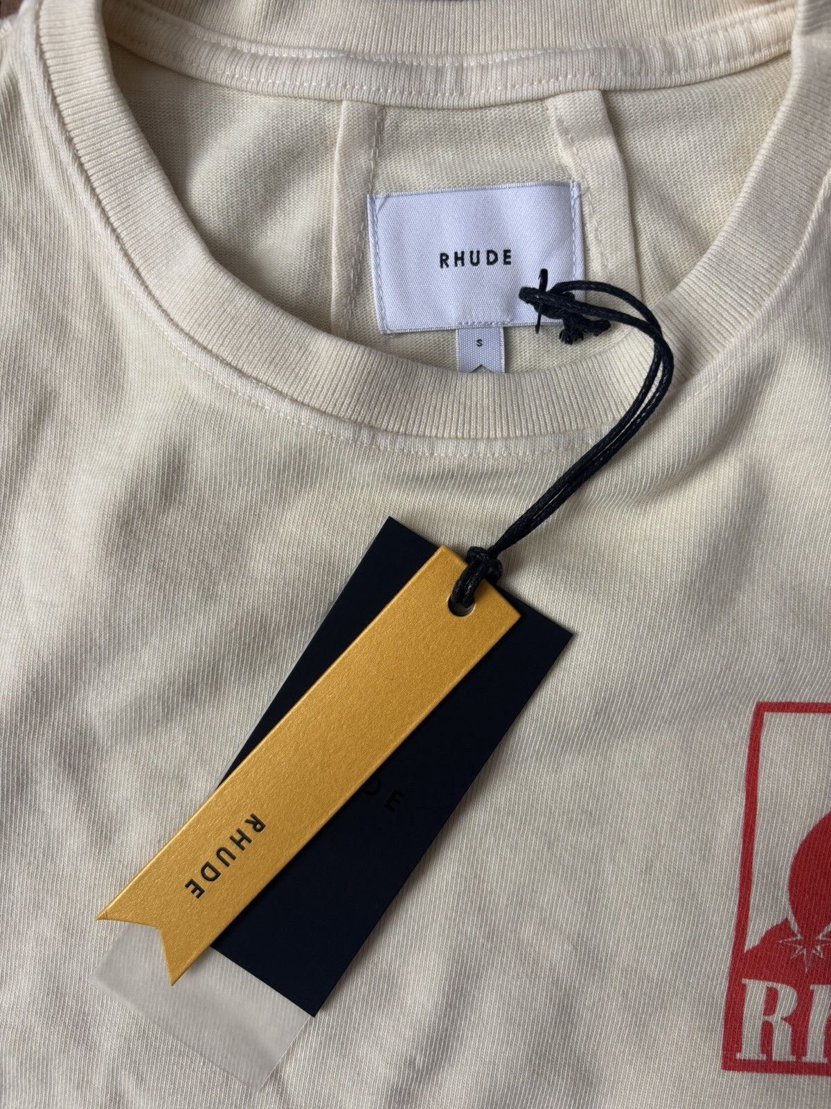 Rhude Rhude Mountain Logo T-Shirt Cream / Red Size S NWT Size US S / EU 44-46 / 1 - 5 Thumbnail