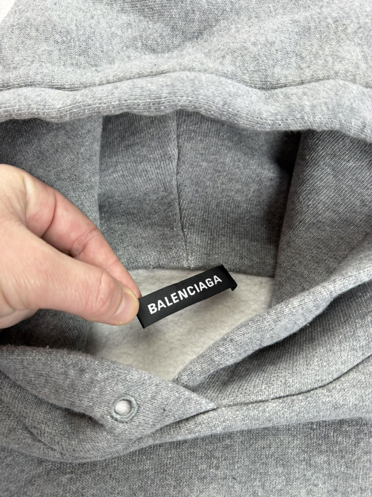Balenciaga Balenciaga Crest Logo Cotton Hoodie Size XXS Size US XXS / EU 40 - 7 Thumbnail