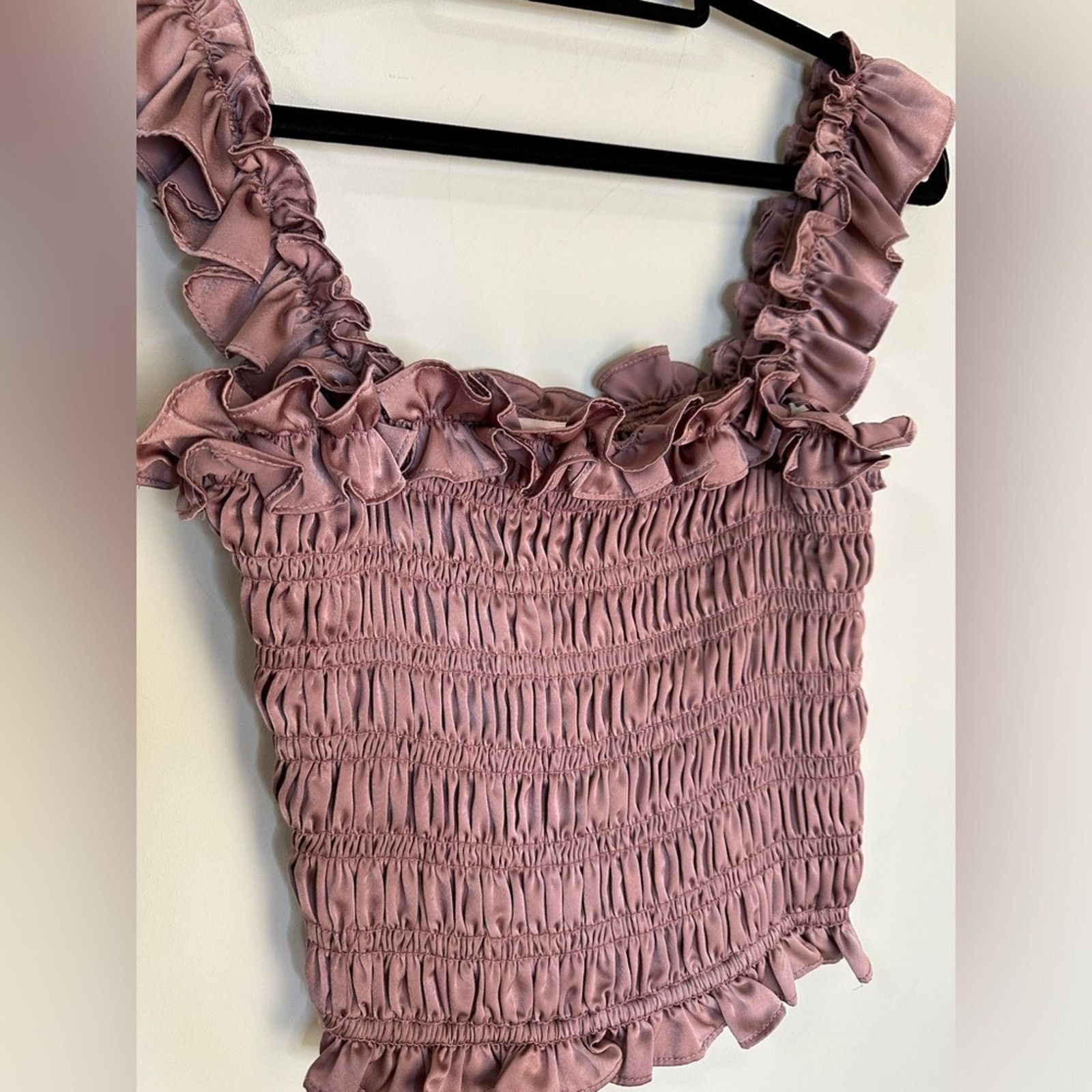 ELLIATT ELLIATT Size XS Cyrene Top Light Mauve Smocking Size XS / US 0-2 / IT 36-38 - 8 Thumbnail