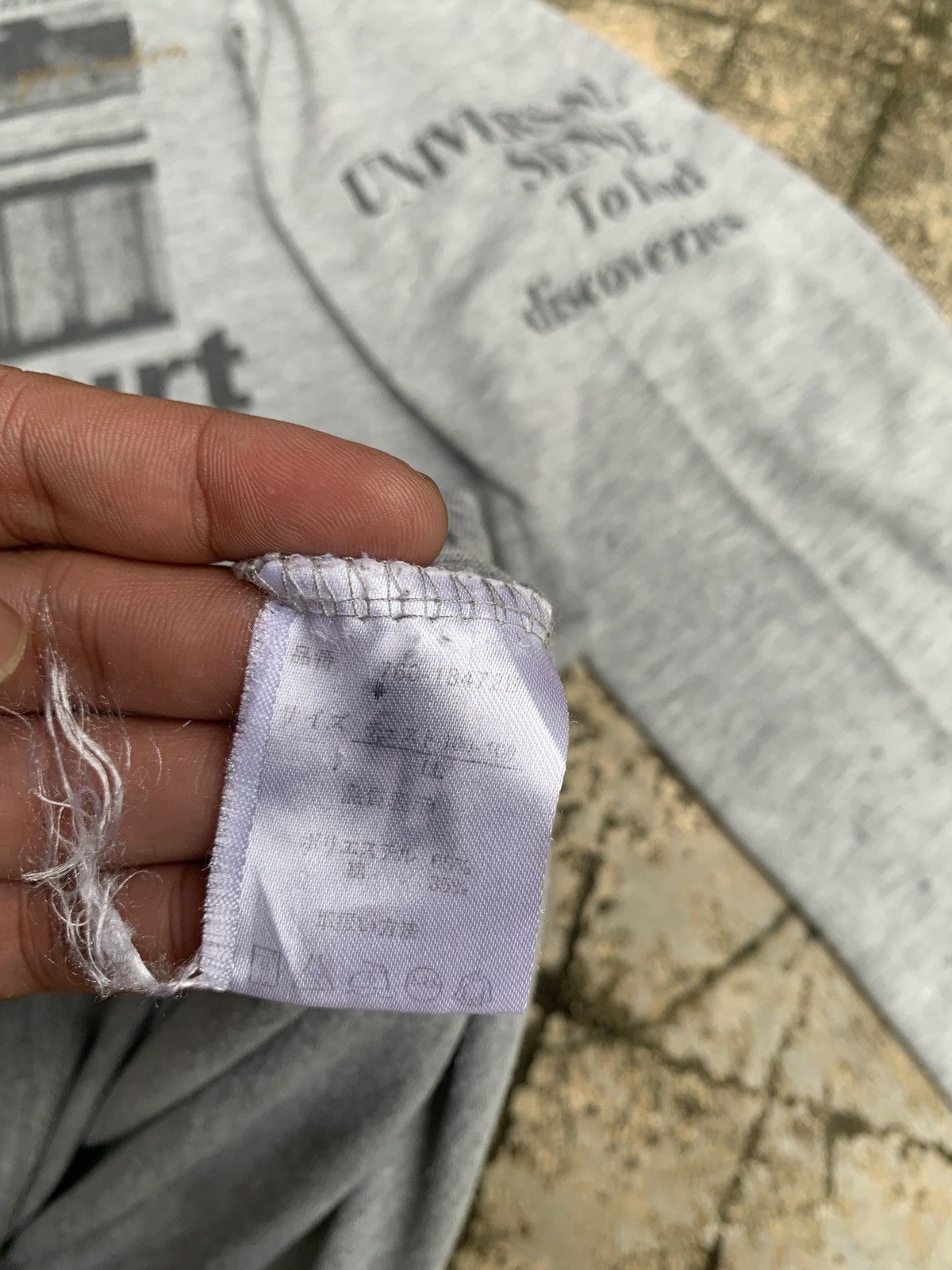 If Six Was Nine × Japanese Brand × Le Grande Bleu (L.G.B.) y2k The Breaker Japan Poem Quotes Photo Graphic Grey Tee Size US L / EU 52-54 / 3 - 7 Thumbnail