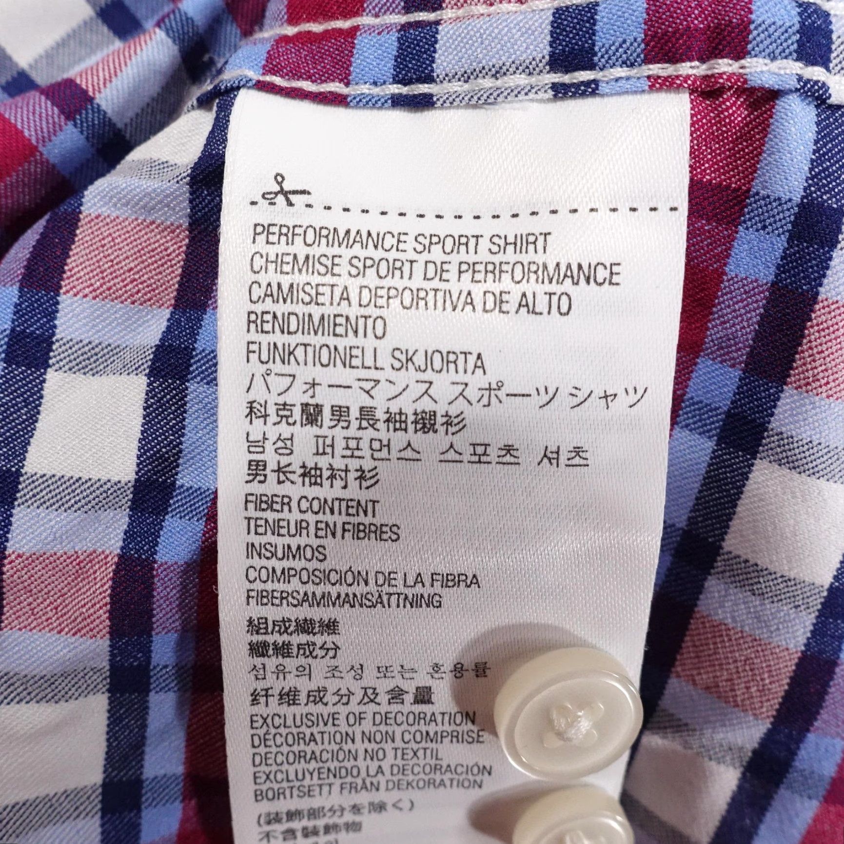Vintage Kirkland Signature Shirt Mens XL Red Blue Plaid Performance Sport Stretch Shirt Size US XL / EU 56 / 4 - 7 Thumbnail