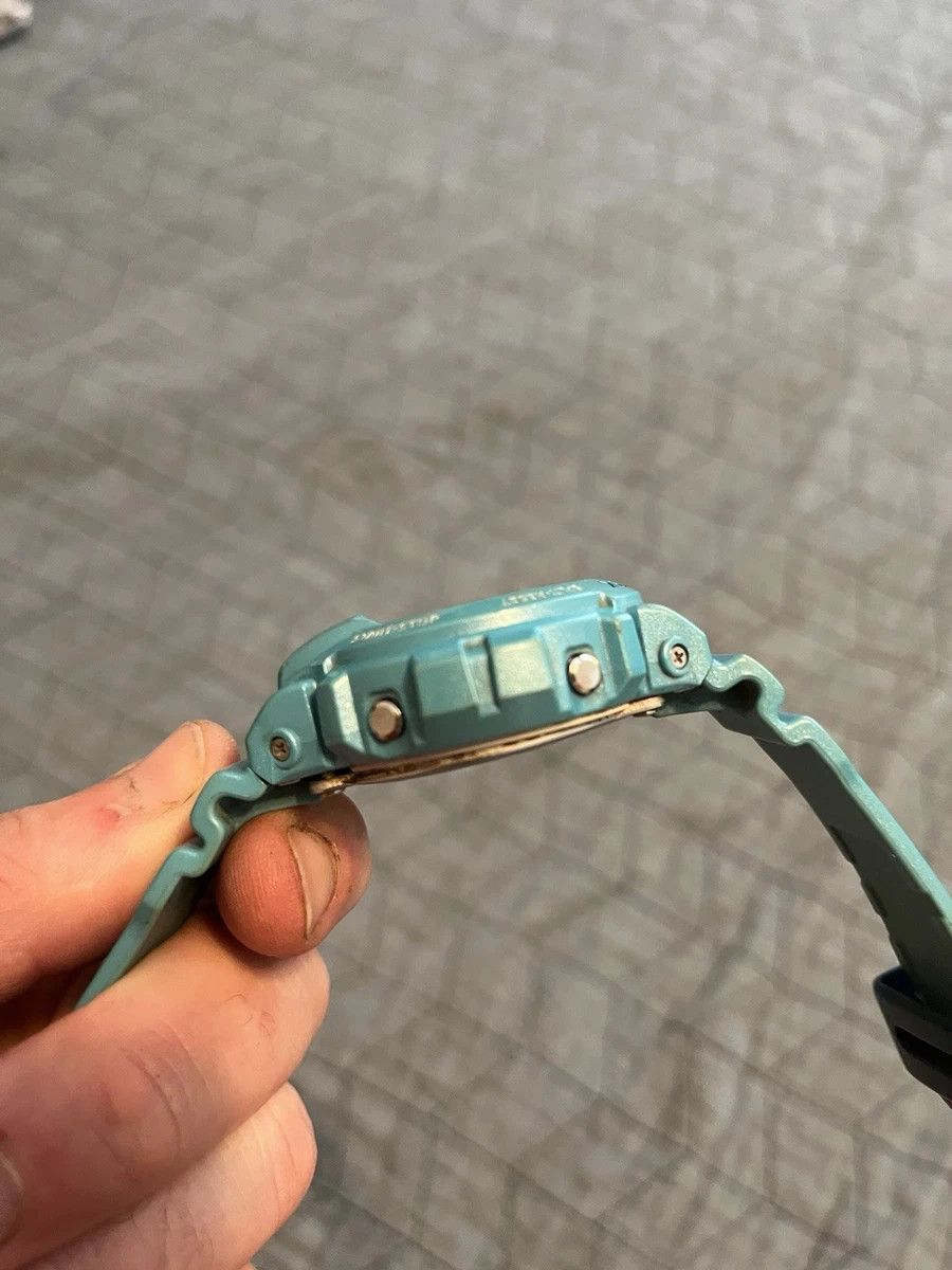 Casio × G Shock Casio G-Shock DW-6900CB-8 Turquoise Blue Rubber Watch Silver Size ONE SIZE - 4 Thumbnail