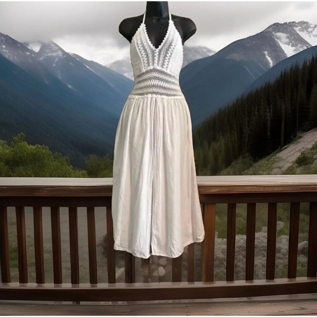 Other Sea Spice Resort Cotton Cover Double Slit M White Lace Size M / US 6-8 / IT 42-44 - 2 Thumbnail