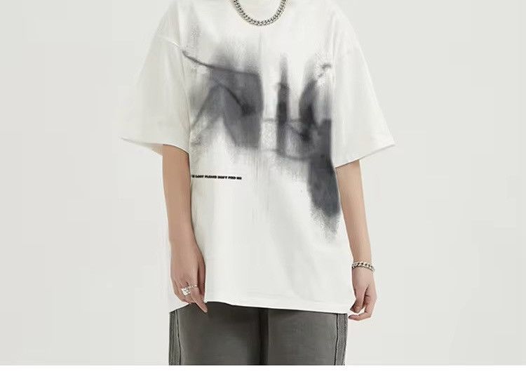 Vintage Lost Shadow Graphic Casual Beige White Tshirt Size US XL / EU 56 / 4 - 1 Thumbnail