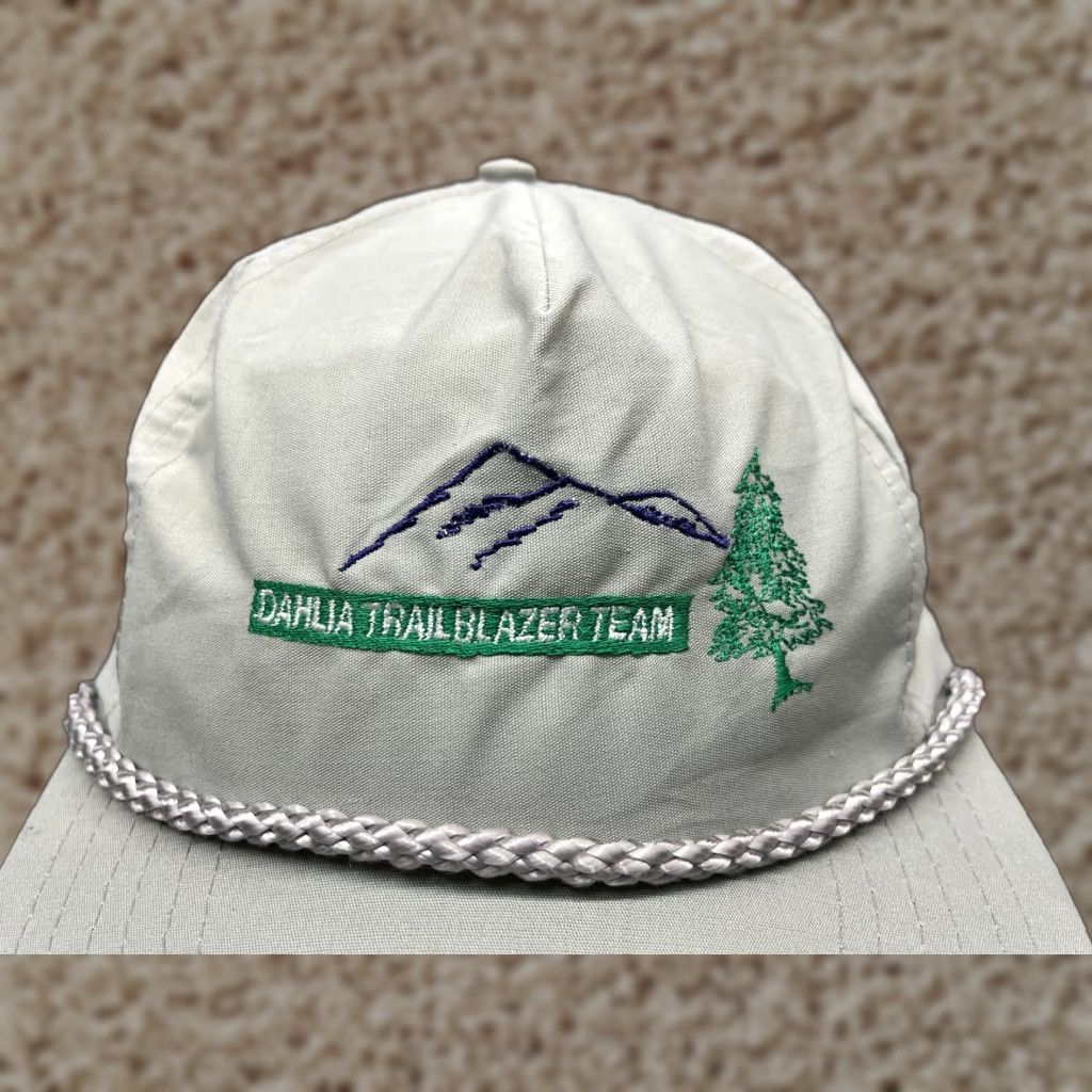Vintage Dahlia Trailblazer Team Hat Cap Snap Back Adult Gray Cotton Poly 90s Size ONE SIZE - 1 Thumbnail