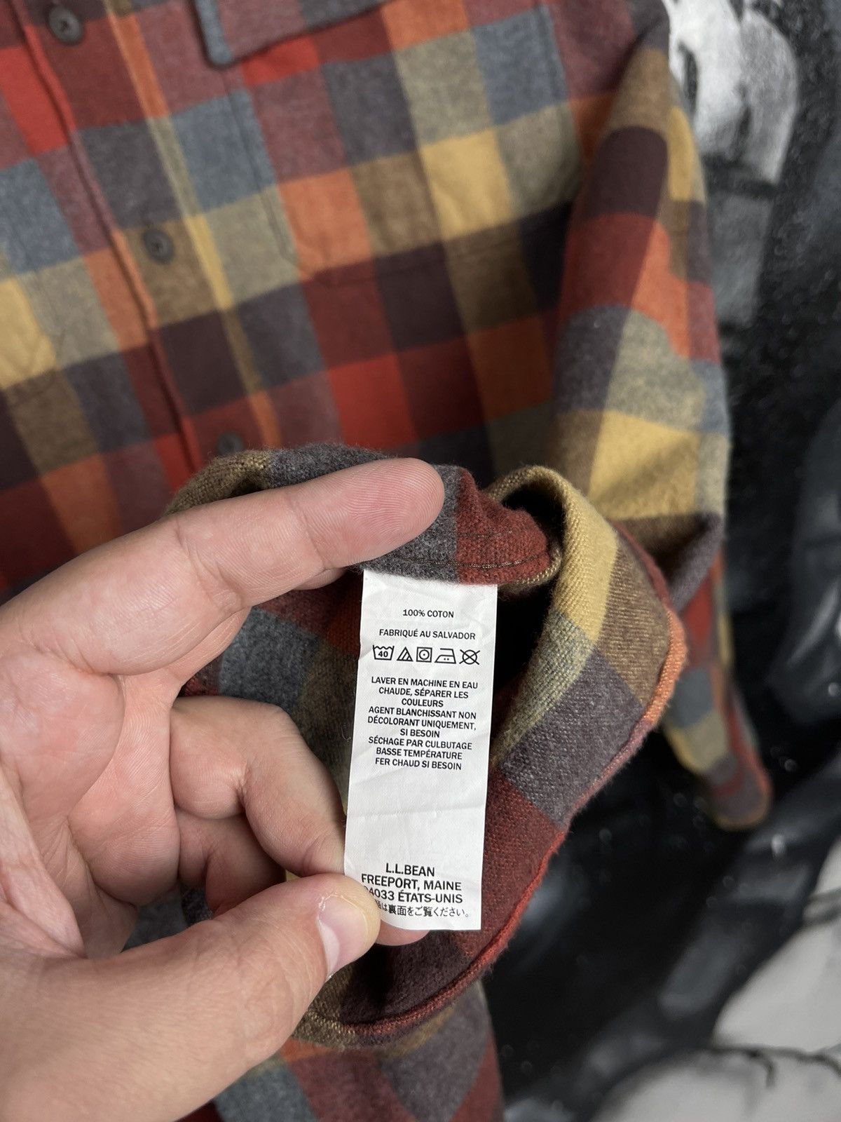 L.L. Bean × Vintage L.L Bean Chamois Plaid Shirt Men’s Traditional Fit Size US L / EU 52-54 / 3 - 13 Thumbnail