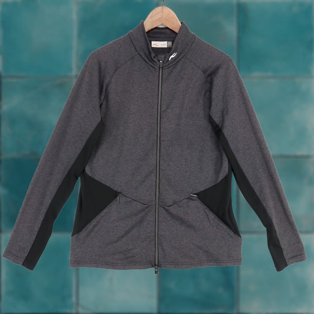 KJUS Kjus Marlene Full Zip Jacket Womens XL Gray Black Golf Outdoor Athletic Stretch Track Jacket High Performance Size XL / US 12-14 / IT 48-50 - 1 Thumbnail