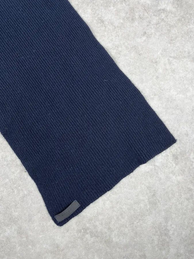Prada 2000s Prada Navy Wool Minimalist Scarf Size ONE SIZE - 5 Thumbnail