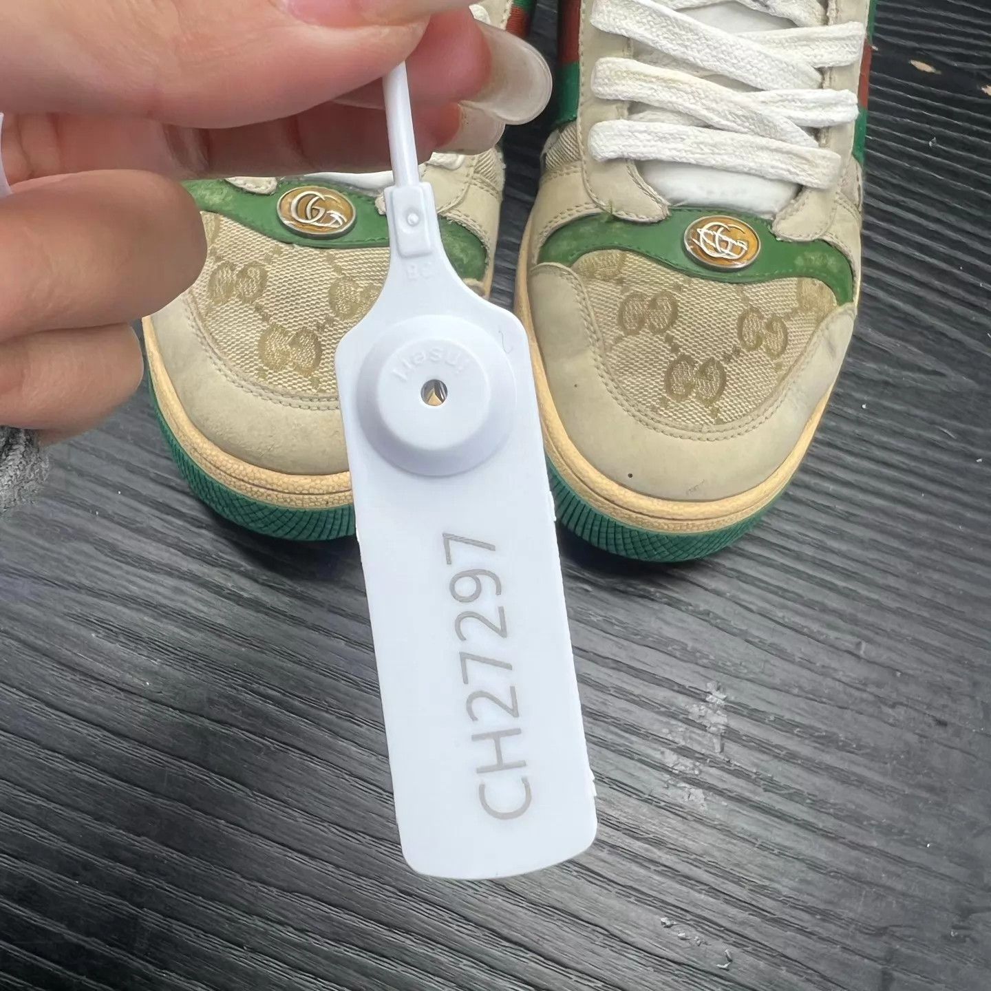Gucci Gucci Rhyton Gray Green 40 Boxed Lining Replaced Size US 7 / EU 40 - 9 Thumbnail