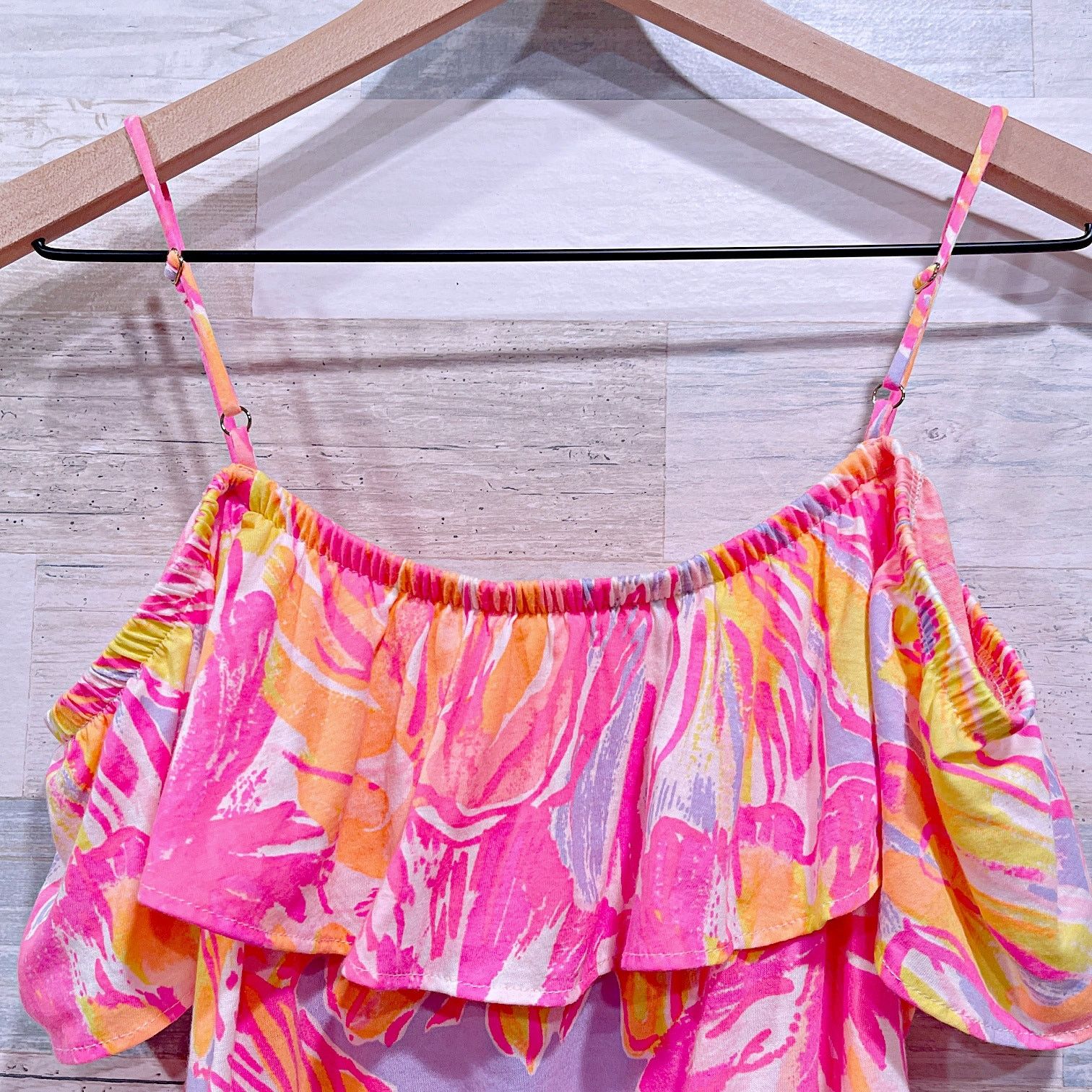 Lilly Pulitzer Lilly Pulitzer Tamiami Off The Shoulder Top Womens Small Size S / US 4 / IT 40 - 4 Thumbnail