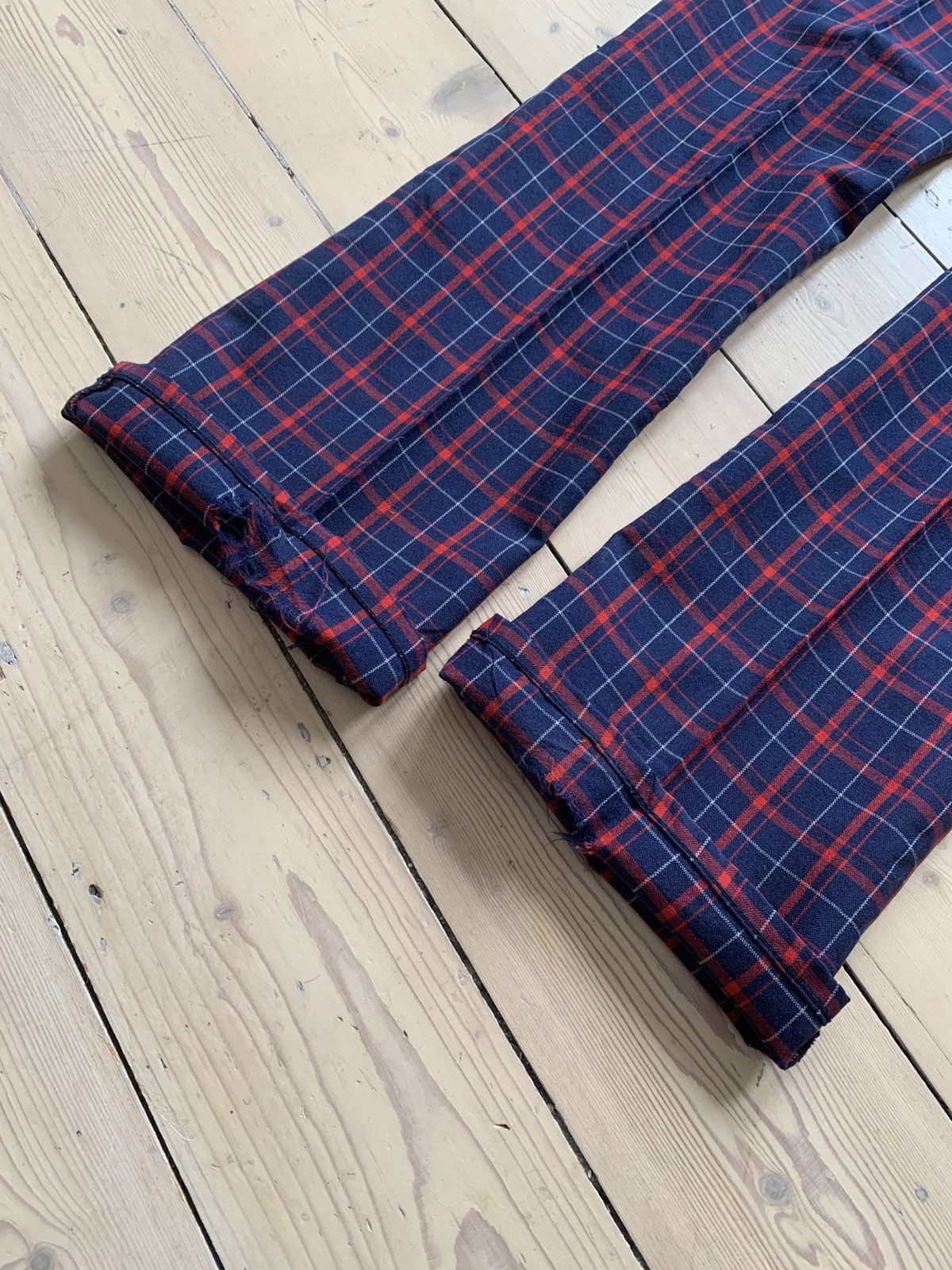 Comme des Garcons Junya Watanabe tartan wool trousers S/S 2003 mohair punk Size US 32 / EU 48 - 8 Thumbnail