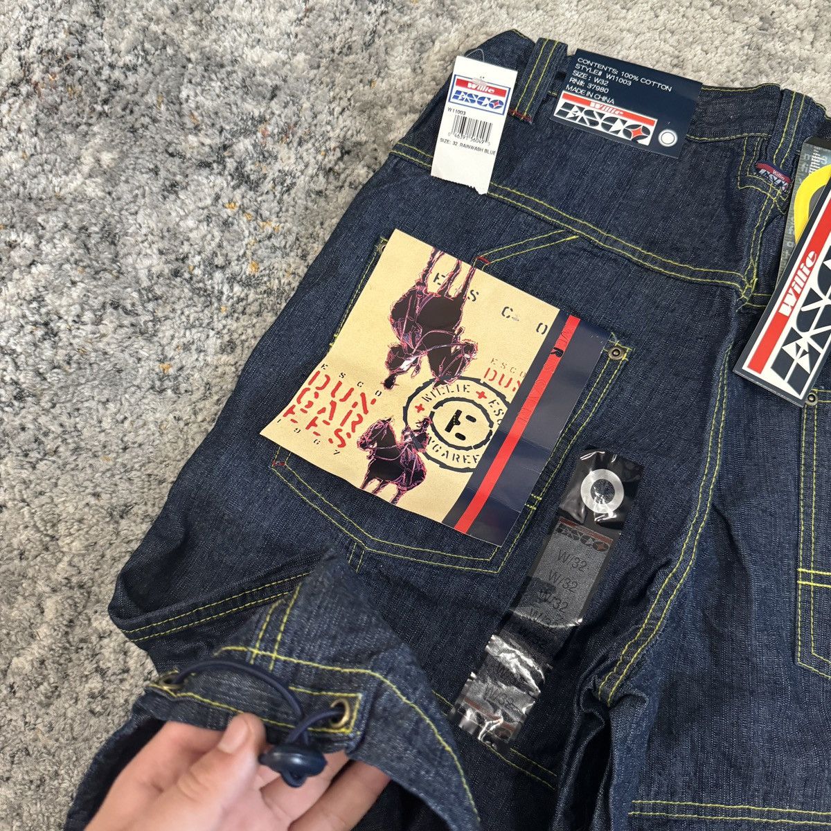 JNCO × Tripp NYC × Vintage Vintage Y2K Willie ESCO Cybergoth super baggy wide leg NWT Size US 32 / EU 48 - 5 Thumbnail