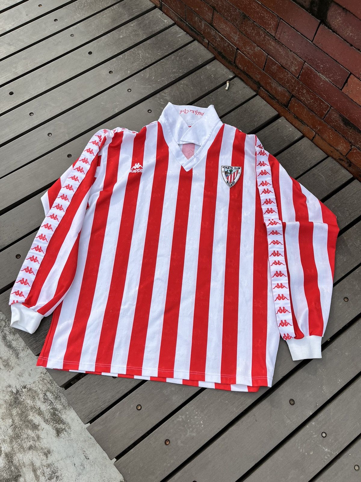 Vintage Athletic Bilbao 1992/93 Home Long Sleeve Jersey Size US XL / EU 56 / 4 - 1 Thumbnail