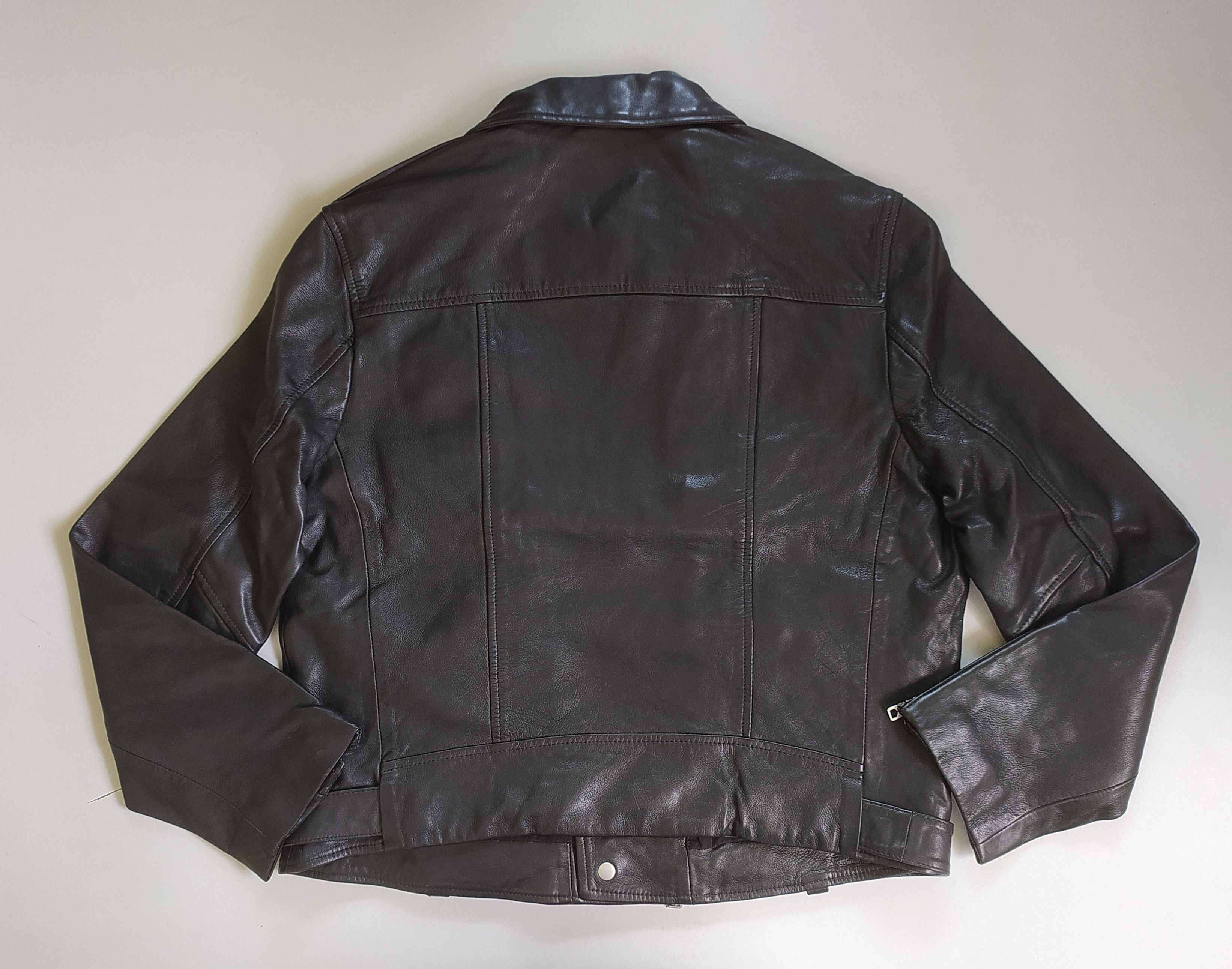 Allsaints ALLSAINTS Allen Biker Leather Jacket Free SHIPPING FTP/9024 Size US XL / EU 56 / 4 - 4 Thumbnail
