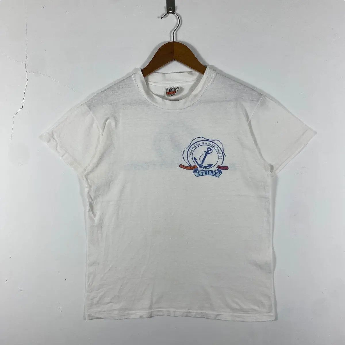 Vintage Vintage 80's BLUE PHANTOMS Sphinx Hobiecat Racing Team Tee Size US M / EU 48-50 / 2 - 3 Thumbnail