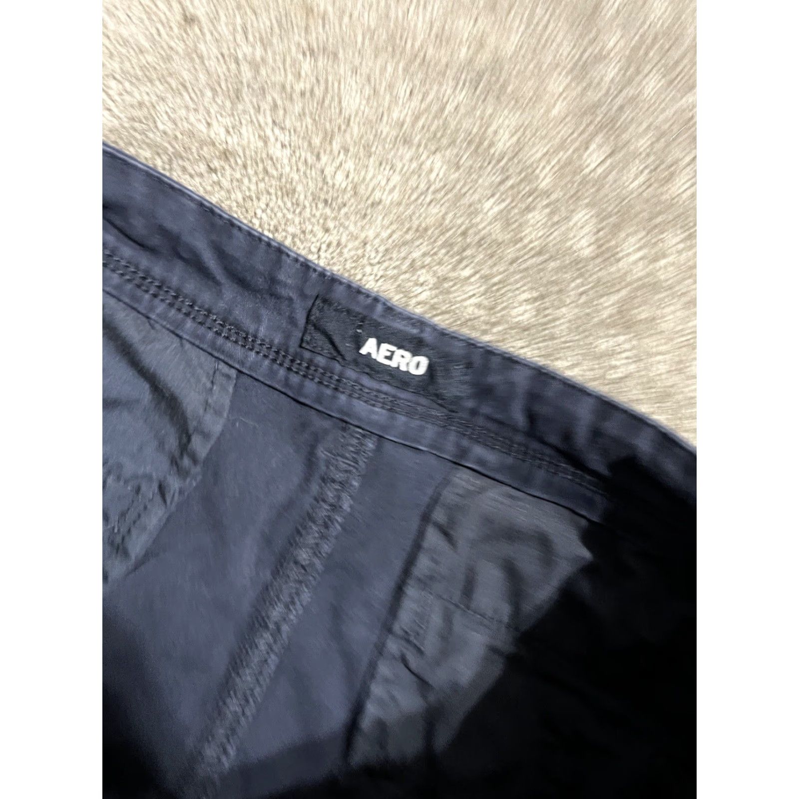Vintage Aéropostale Mens Shorts Navy Solid EUC Sz 31 Chino Regular Adult Blue 31 Mens Size US 31 - 3 Thumbnail
