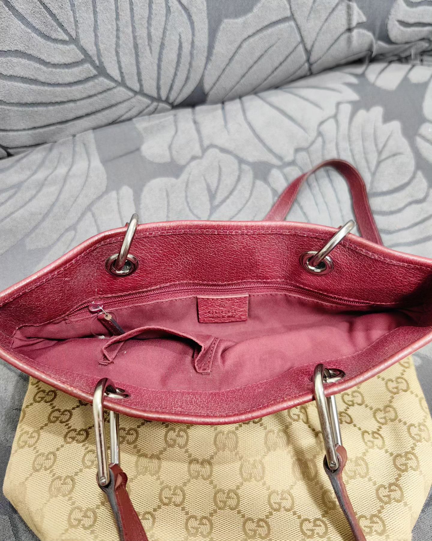 Gucci Gucci GG Canvas and leather eclipse Tote bag Size ONE SIZE - 7 Thumbnail