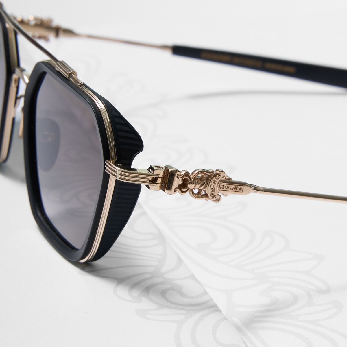 Chrome Hearts CHROME HEARTS HOTATION MBK/ GP - MBK- PLASTIC SUNGLASSES Size ONE SIZE - 3 Thumbnail