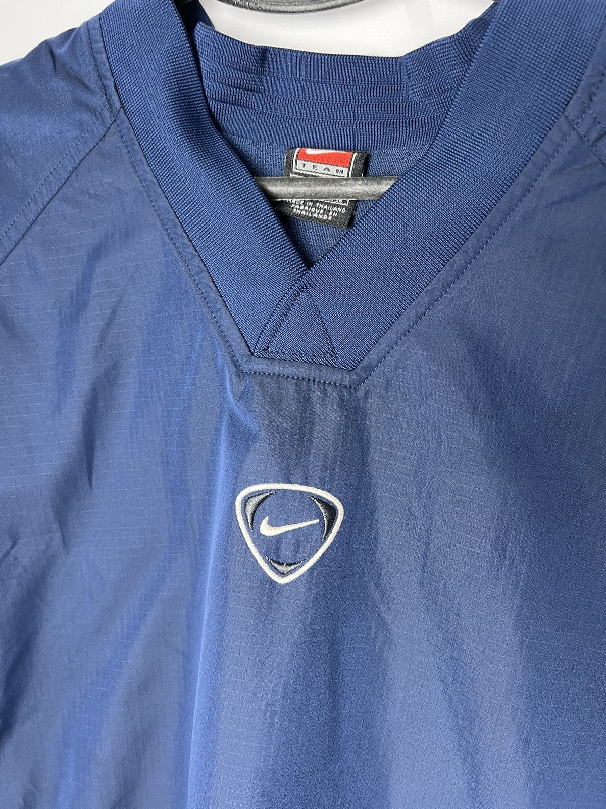 90 Nike Central Logo Vintage Y2K Oversized Nylon Sweatshirt