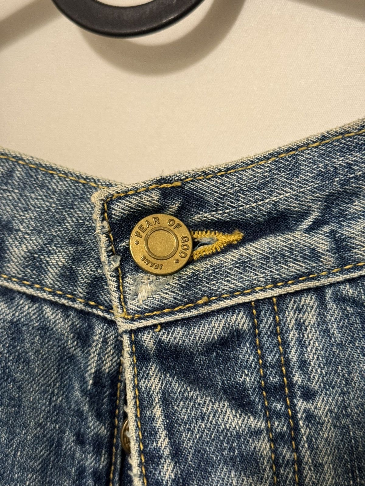 Fear of God 🔥Fear of God Fifth Collection Indigo Selvedge Jeans SZ 36 Size US 36 / EU 52 - 7 Thumbnail