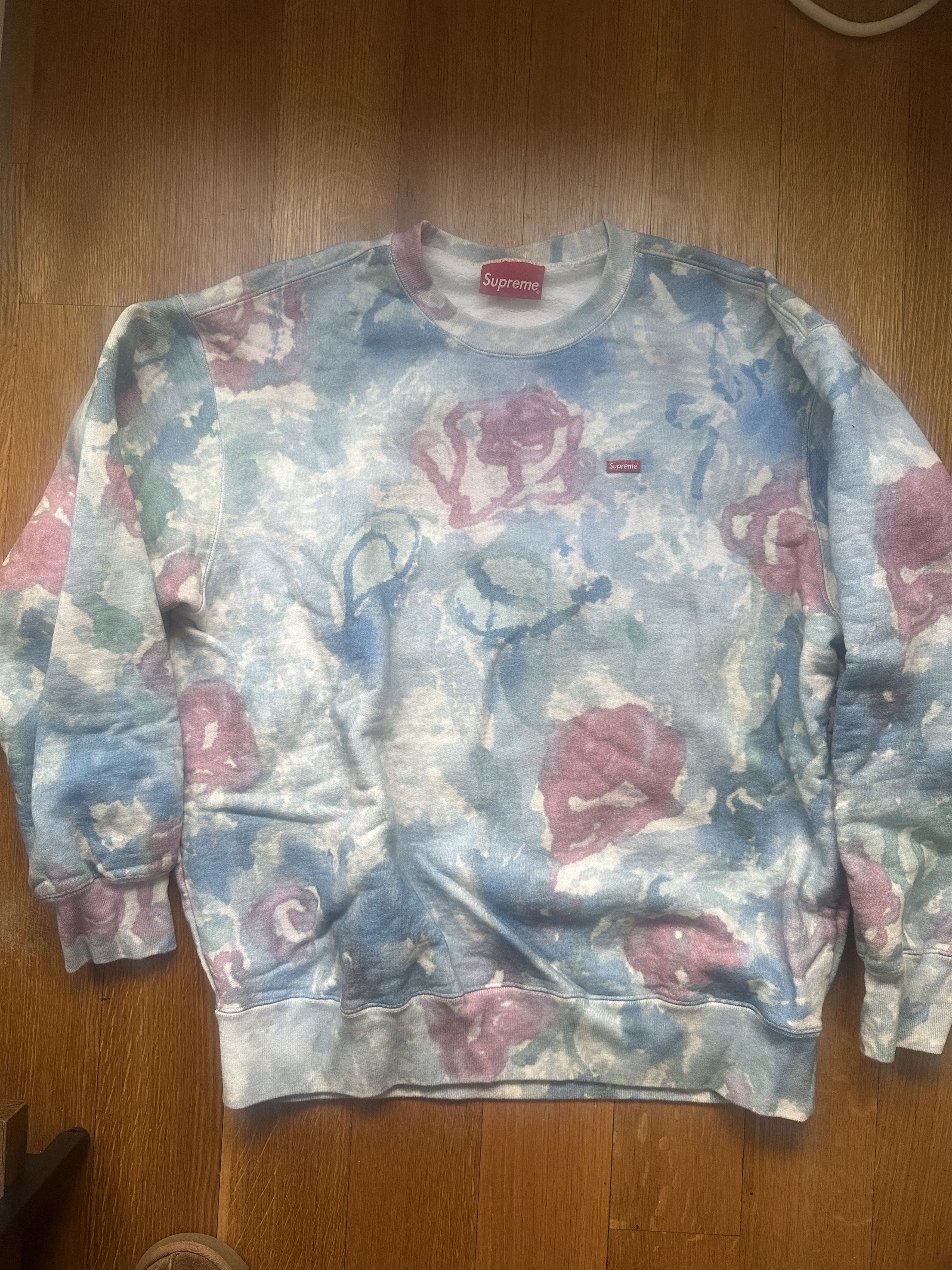Supreme Supreme Watercolor Fleece Crewneck - Size M Size US M / EU 48-50 / 2 - 1 Thumbnail