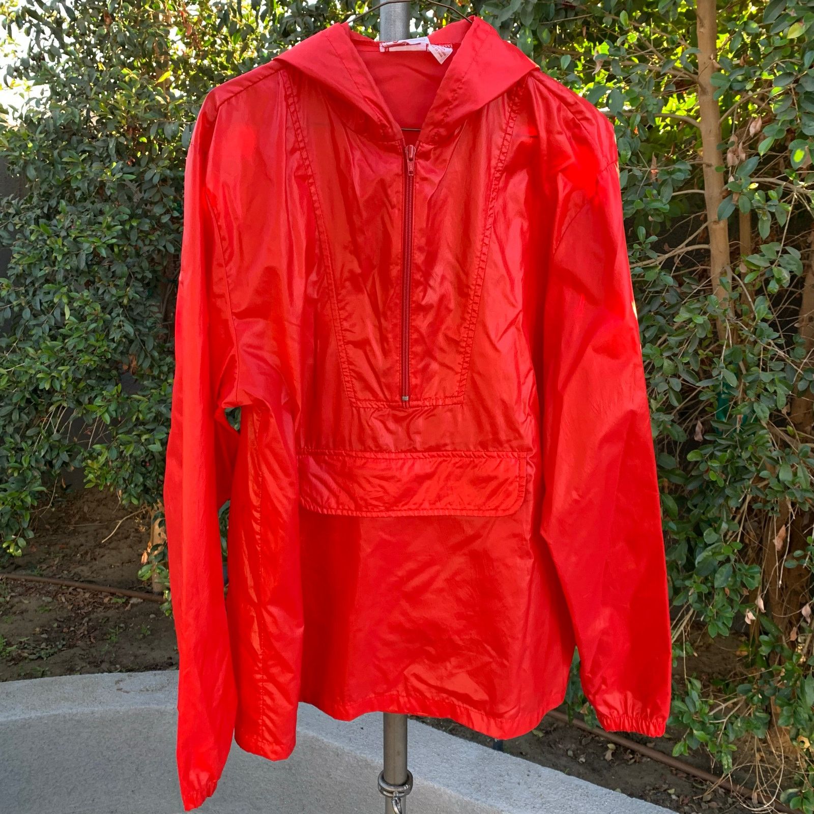 Gap Vintage 1980s Gap Red Windbreaker Poncho Size US M / EU 48-50 / 2 - 1 Thumbnail