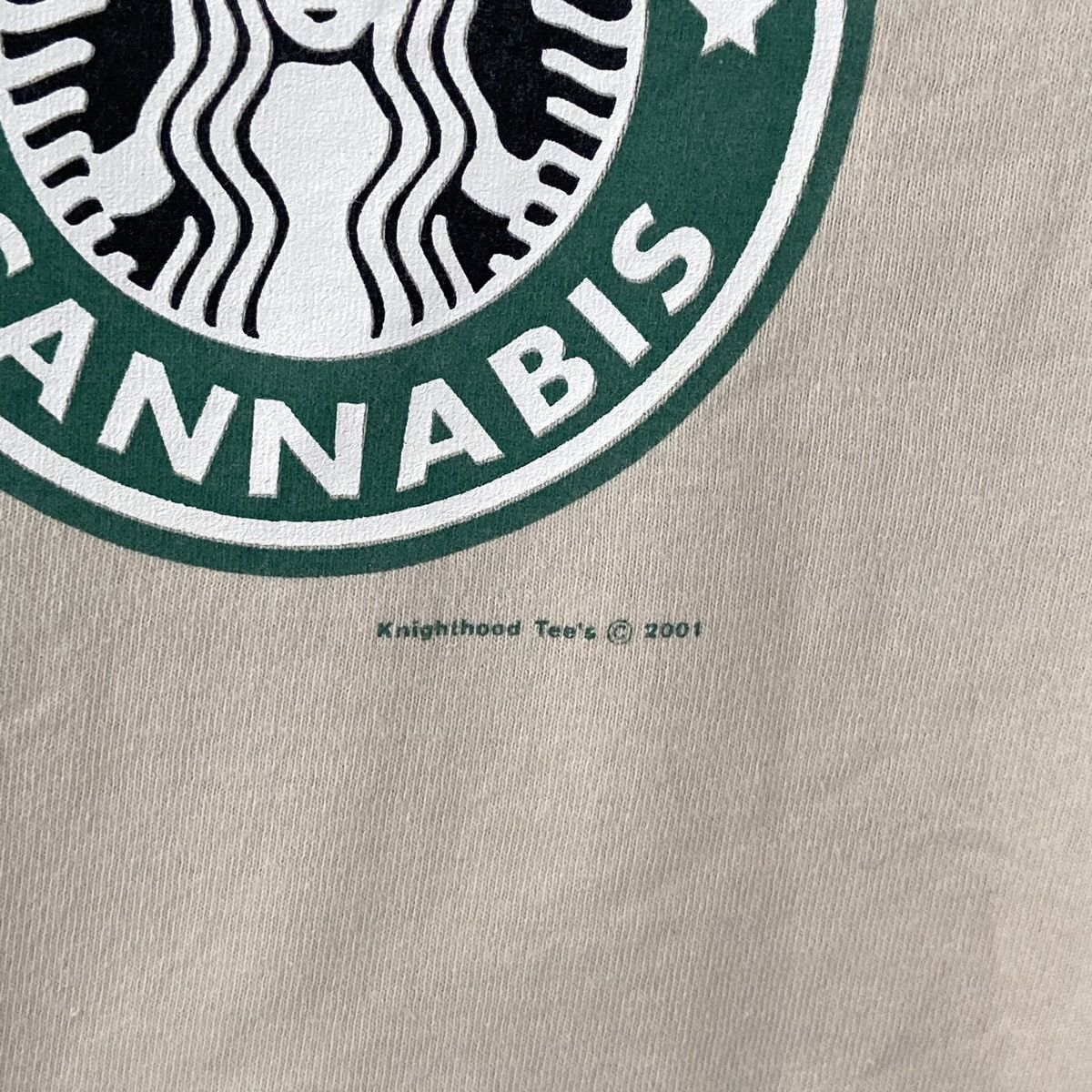 Vintage Vintage Starbuzz Cannabis Parody T Shirt Size US XL / EU 56 / 4 - 4 Thumbnail