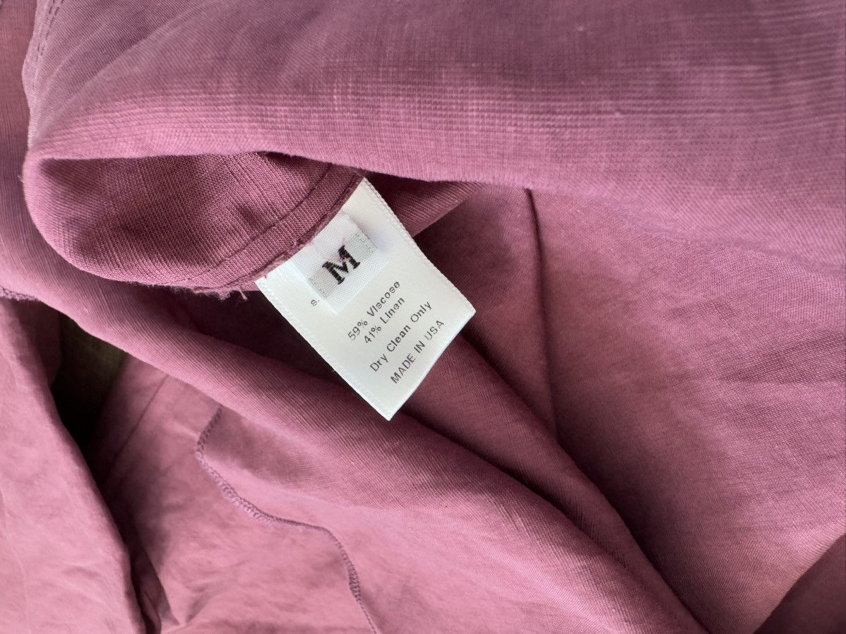 s.k. manor hill Sage Shirt Magenta Viscose Linen Size US M / EU 48-50 / 2 - 6 Thumbnail