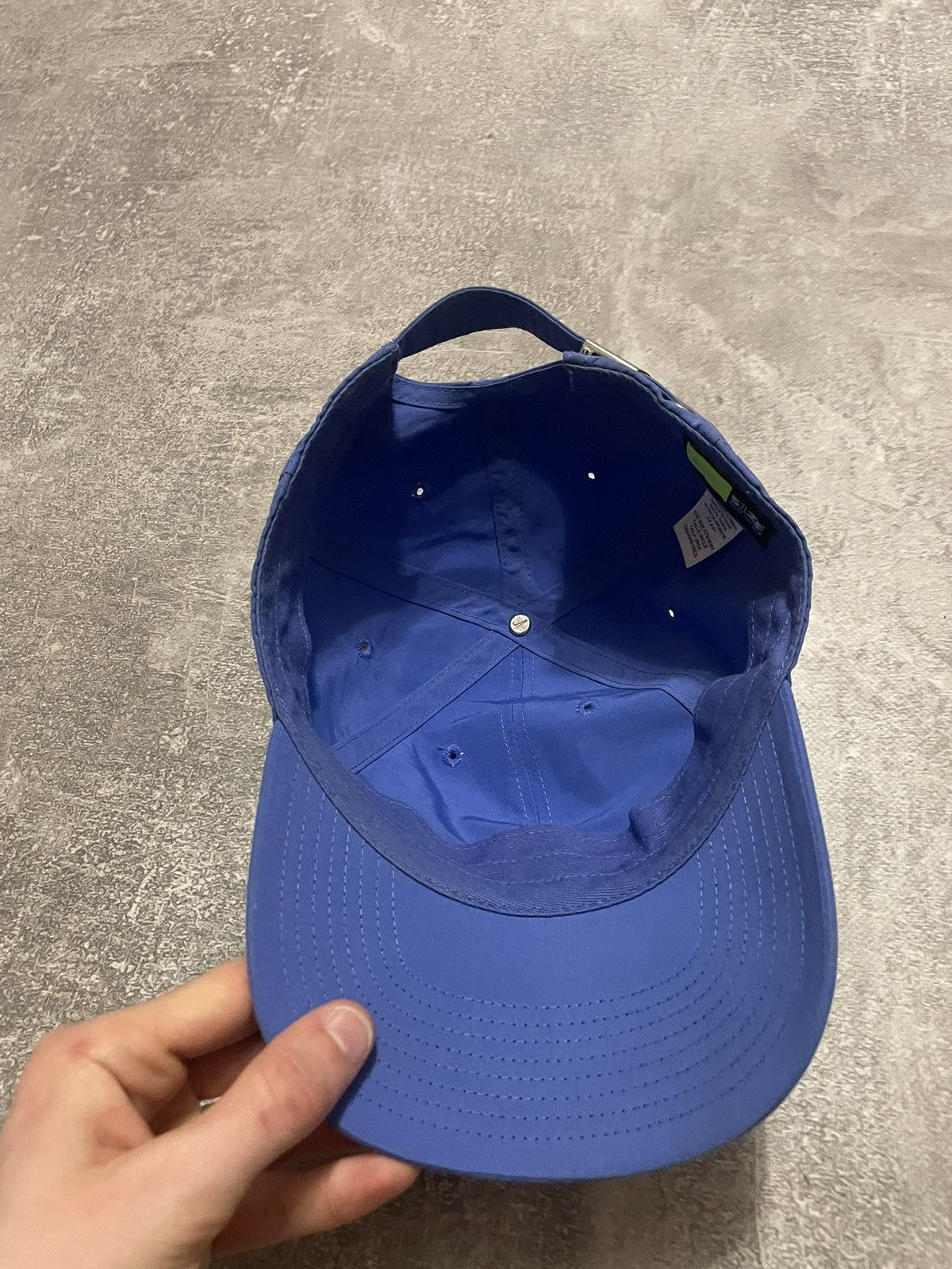 Nike × Vintage Vintage Nike Metallic Swoosh Logo Y2K Cap Size ONE SIZE - 7 Thumbnail