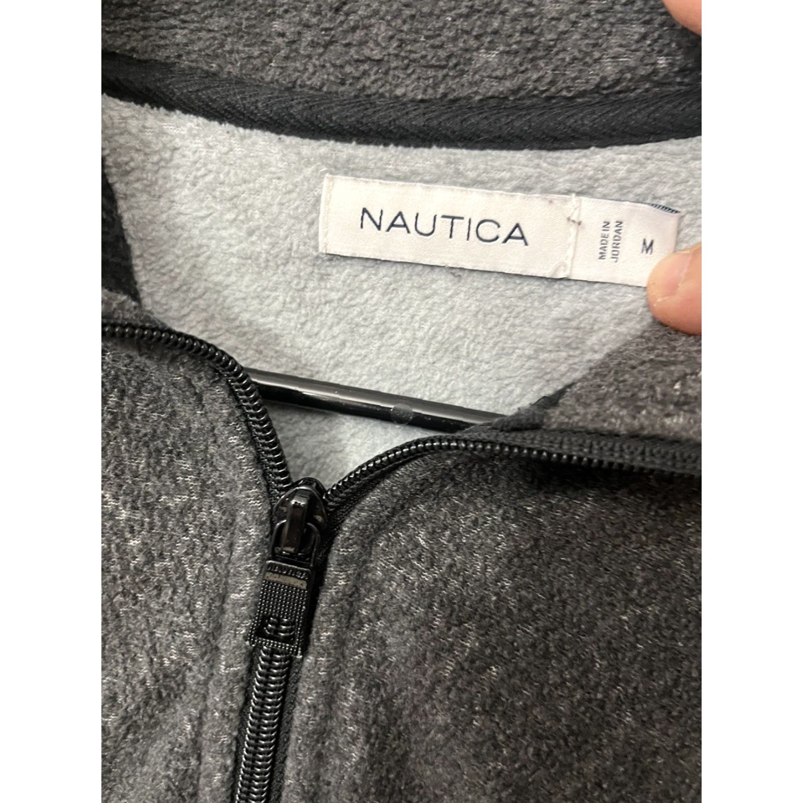 Nautica Nautica Sweater Shirt Men M Medium Gray 1/4 Zip Logo Pullover Mock Neck Knit Jumper Classic 90s/Adult Mens Size US M / EU 48-50 / 2 - 4 Thumbnail