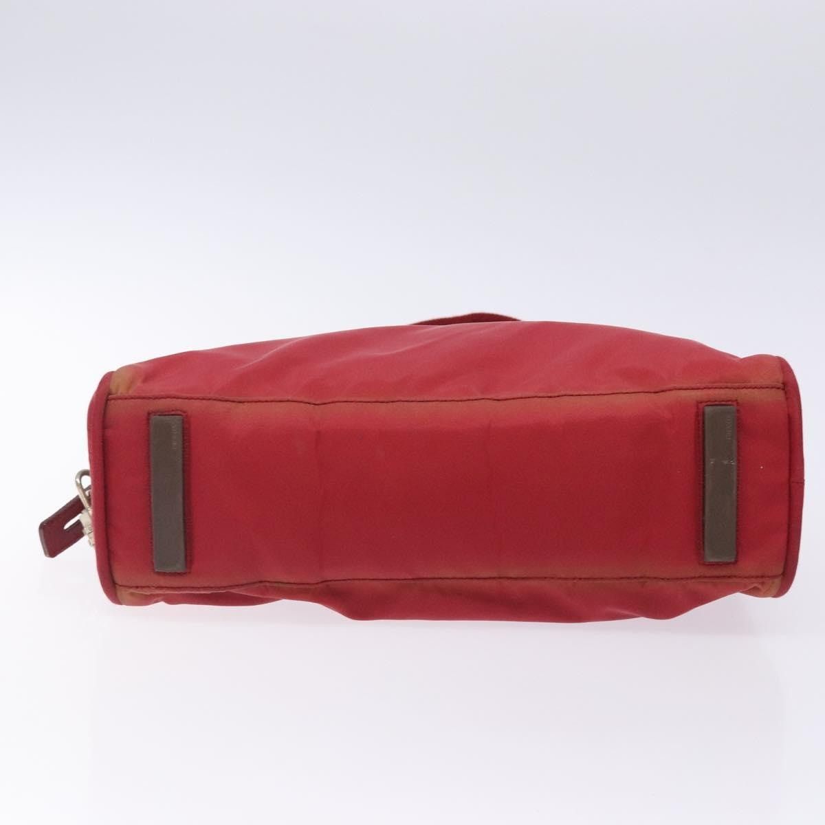 Prada PRADA Hand Bag Nylon Red Silver Size ONE SIZE - 9 Thumbnail