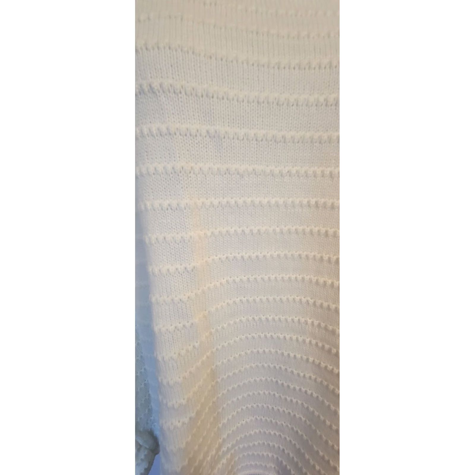 Dillard's Dillards Ivory Knit Poncho Sweater OS Acrylic Women Size ONE SIZE - 6 Thumbnail