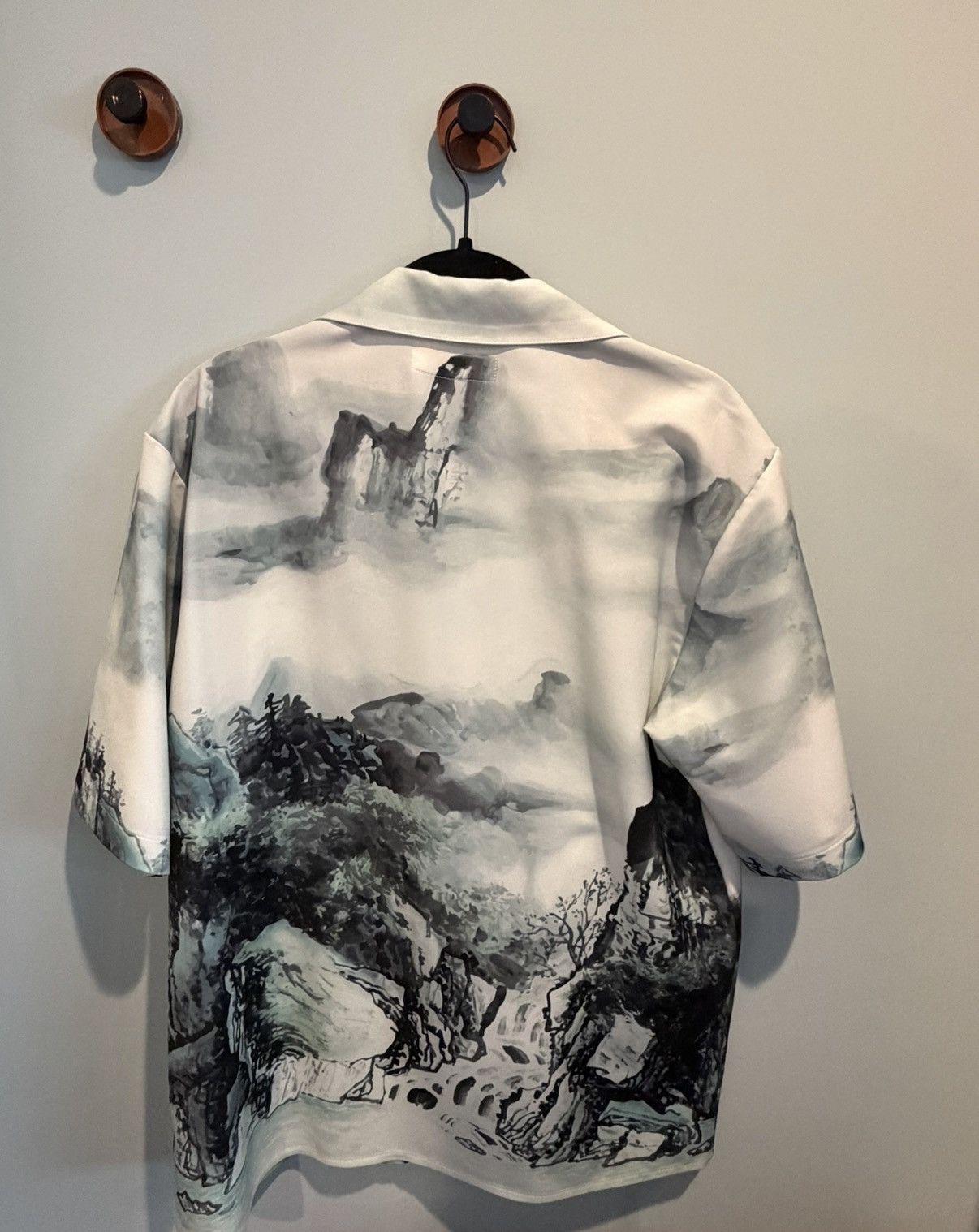 YITAI Landscape Waterpaint Button Up Size US M / EU 48-50 / 2 - 2 Thumbnail
