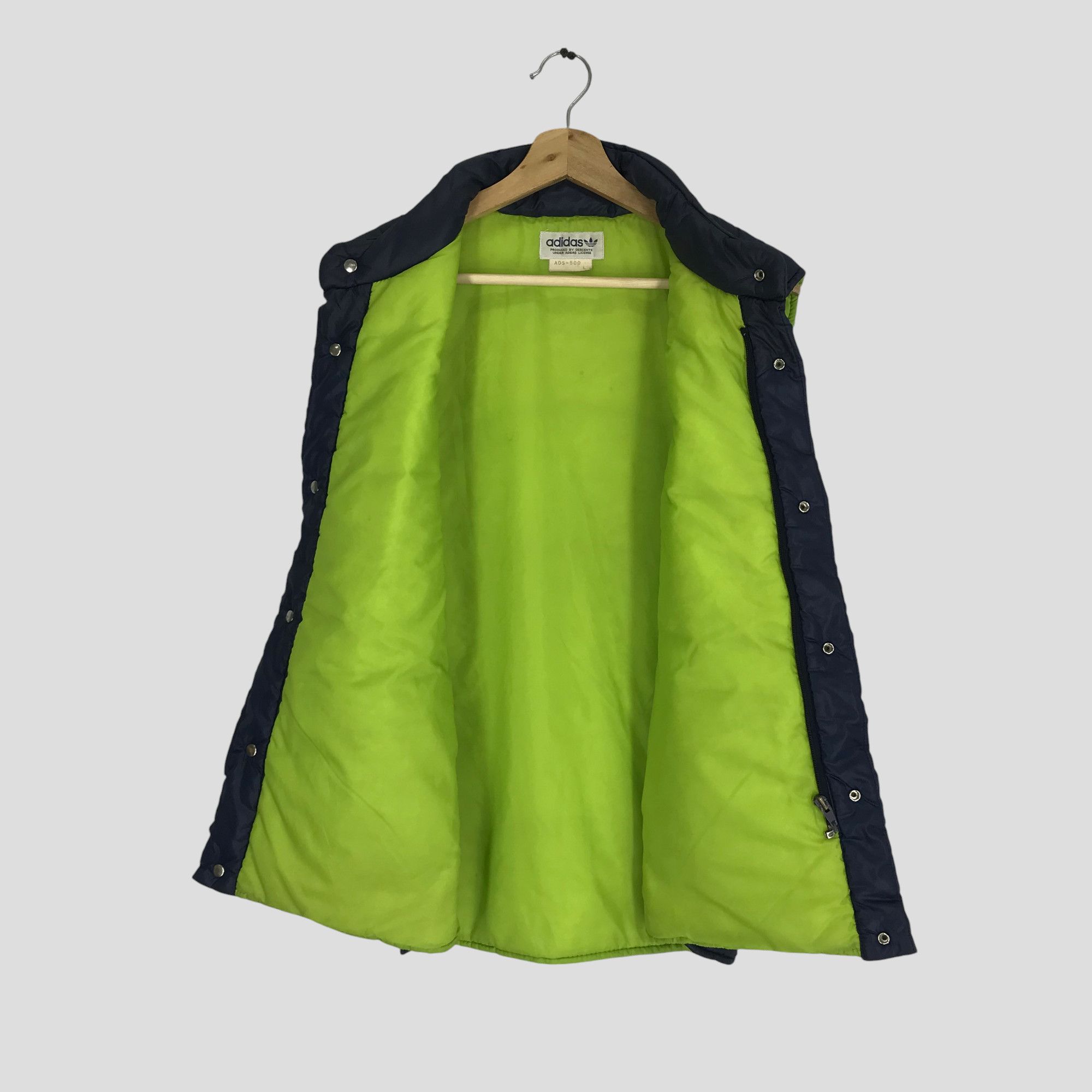 Adidas Vintage 90's Adidas Trefoil Sleeveless Bomber Jacket Outdoor Size US L / EU 52-54 / 3 - 2 Thumbnail
