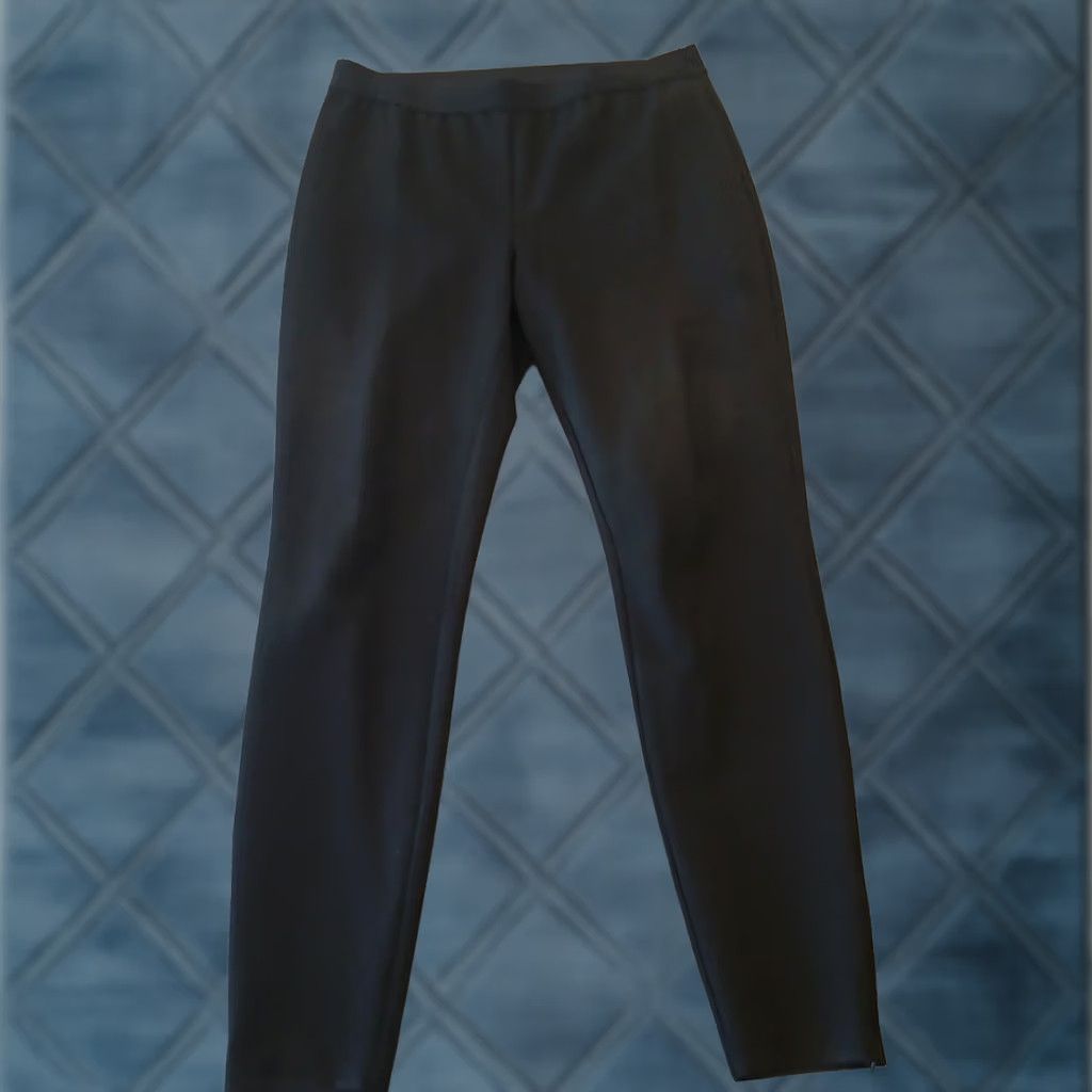 Talbots Talbots Soho Pants Womens Size 10 Black Pull On Skinny Stretch Ankle Zip Size 32" / US 10 / IT 46 - 1 Thumbnail