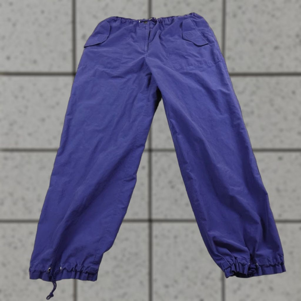 Ralph Lauren VTG Ralph Lauren Pants Mens M Blue Track Drawstring Jogger Sweatpants Preppy 90s Size US 31 - 1 Thumbnail