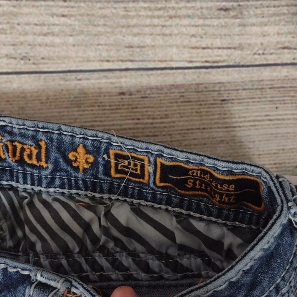 Rock Revival Rock revival sukara mid rise straight jeans 29 Size 29" - 3 Thumbnail