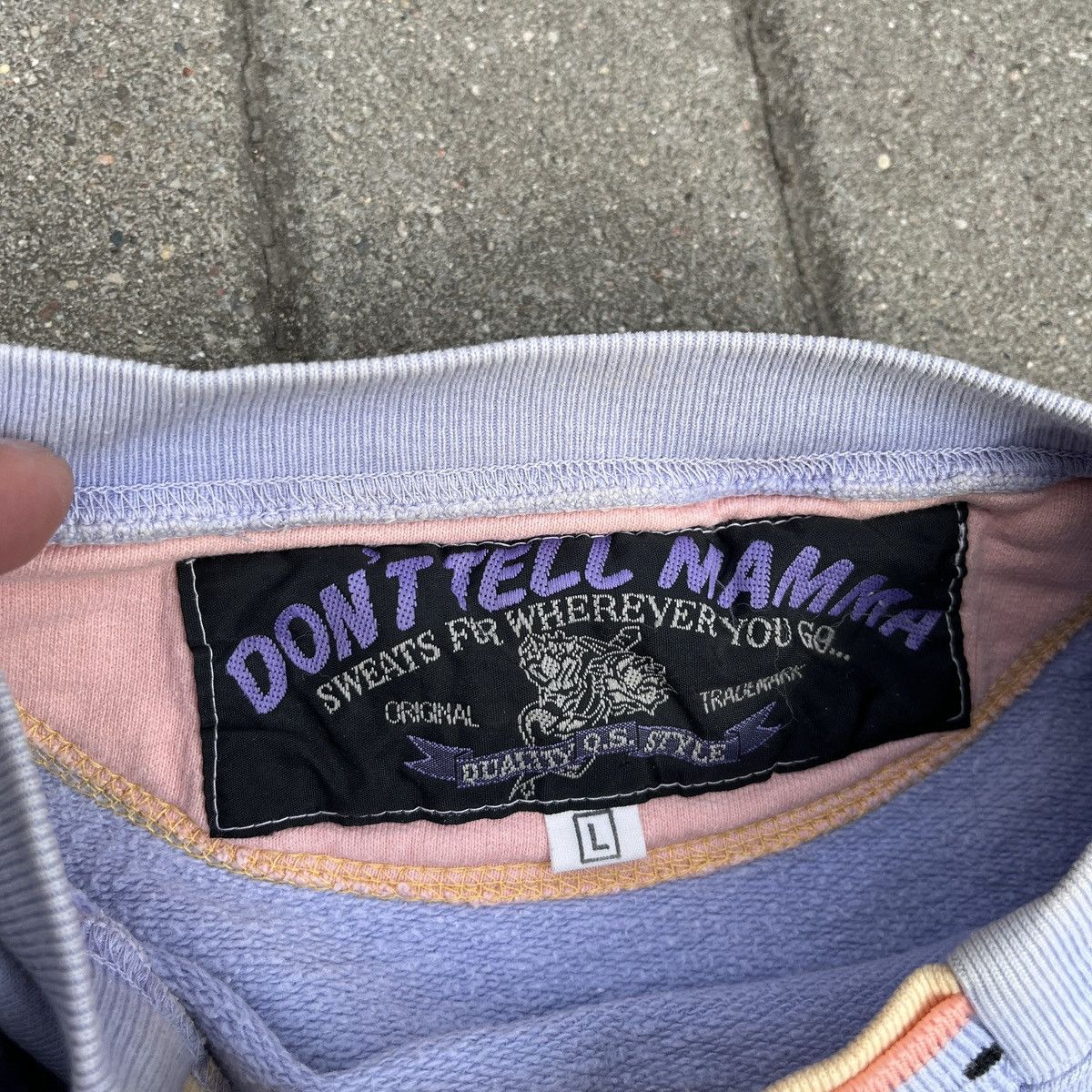 Vintage Vintage Lilac Crewneck 90s Size US M / EU 48-50 / 2 - 9 Thumbnail