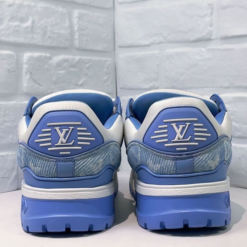 Louis Vuitton Louis Vuitton Trainer Maxi Blue Low-Top Sneakers -2505 Size US 9.5 / IT 39.5 - 4 Thumbnail